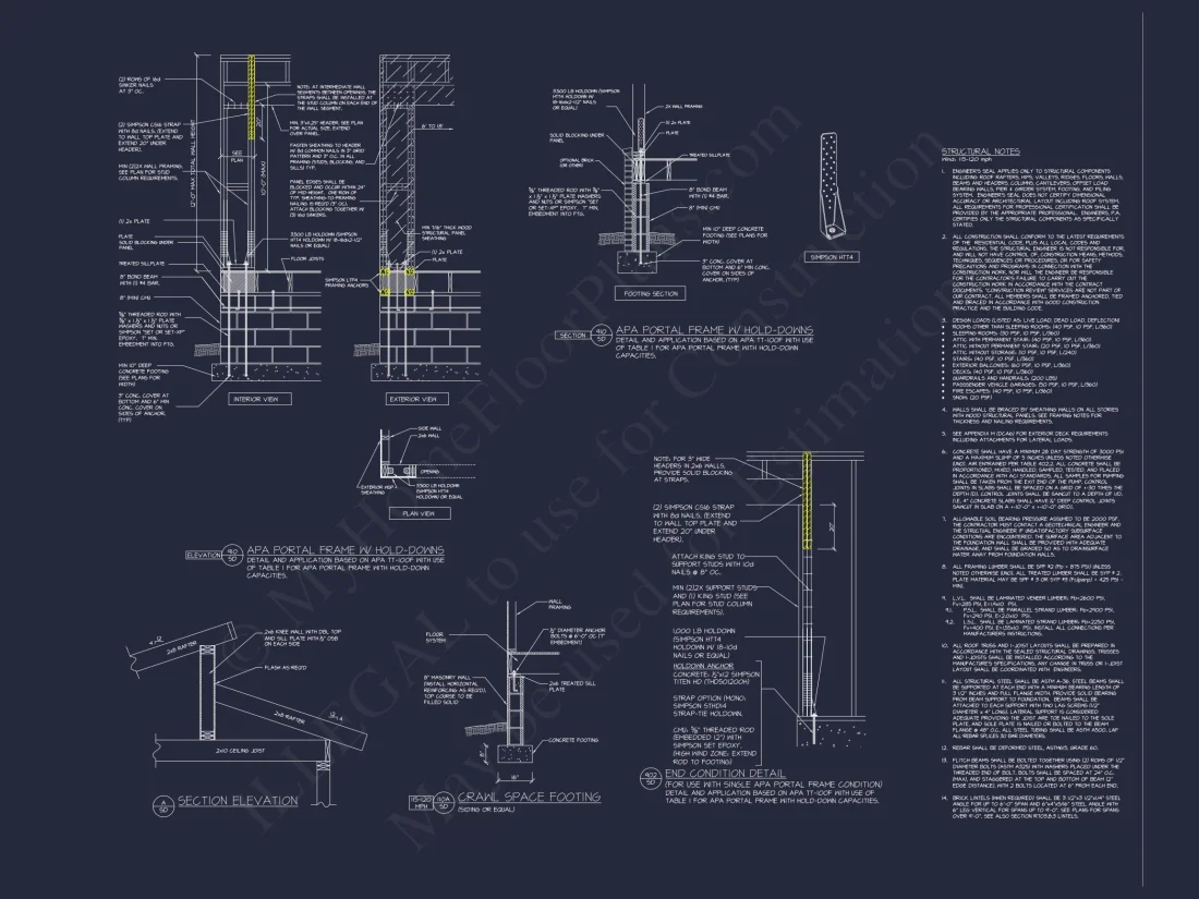 Modern 2-Story house Plan with Open Floor Design and CAD Blueprint