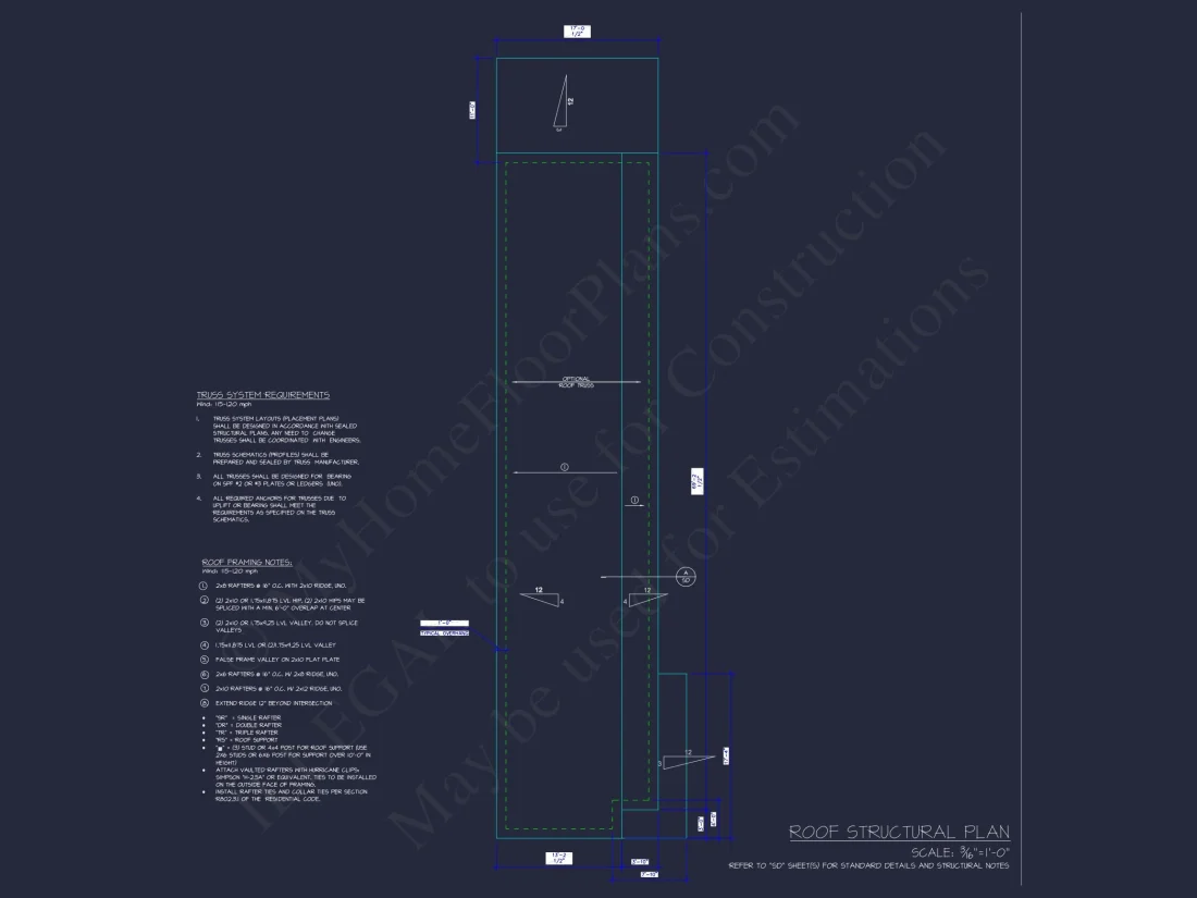 Modern 2-Story house Plan with Open Floor Design and CAD Blueprint