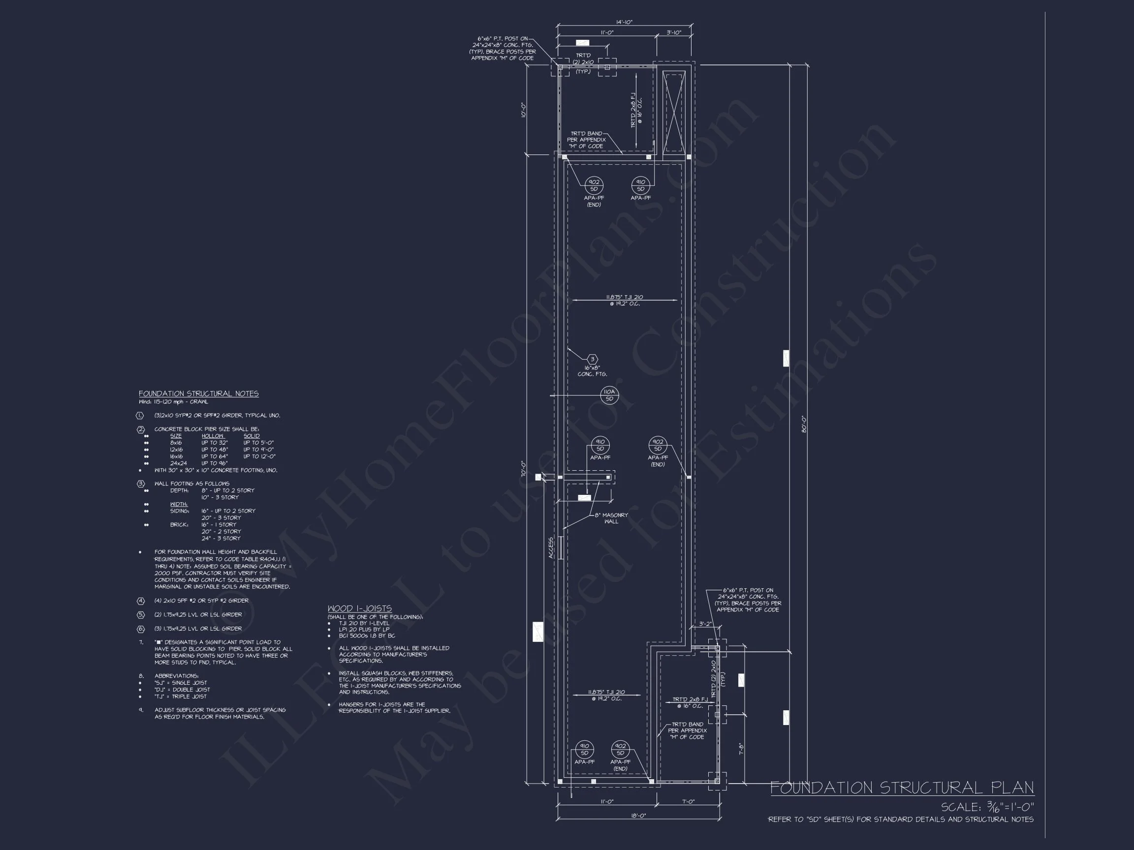 Modern 2-Story house Plan with Open Floor Design and CAD Blueprint