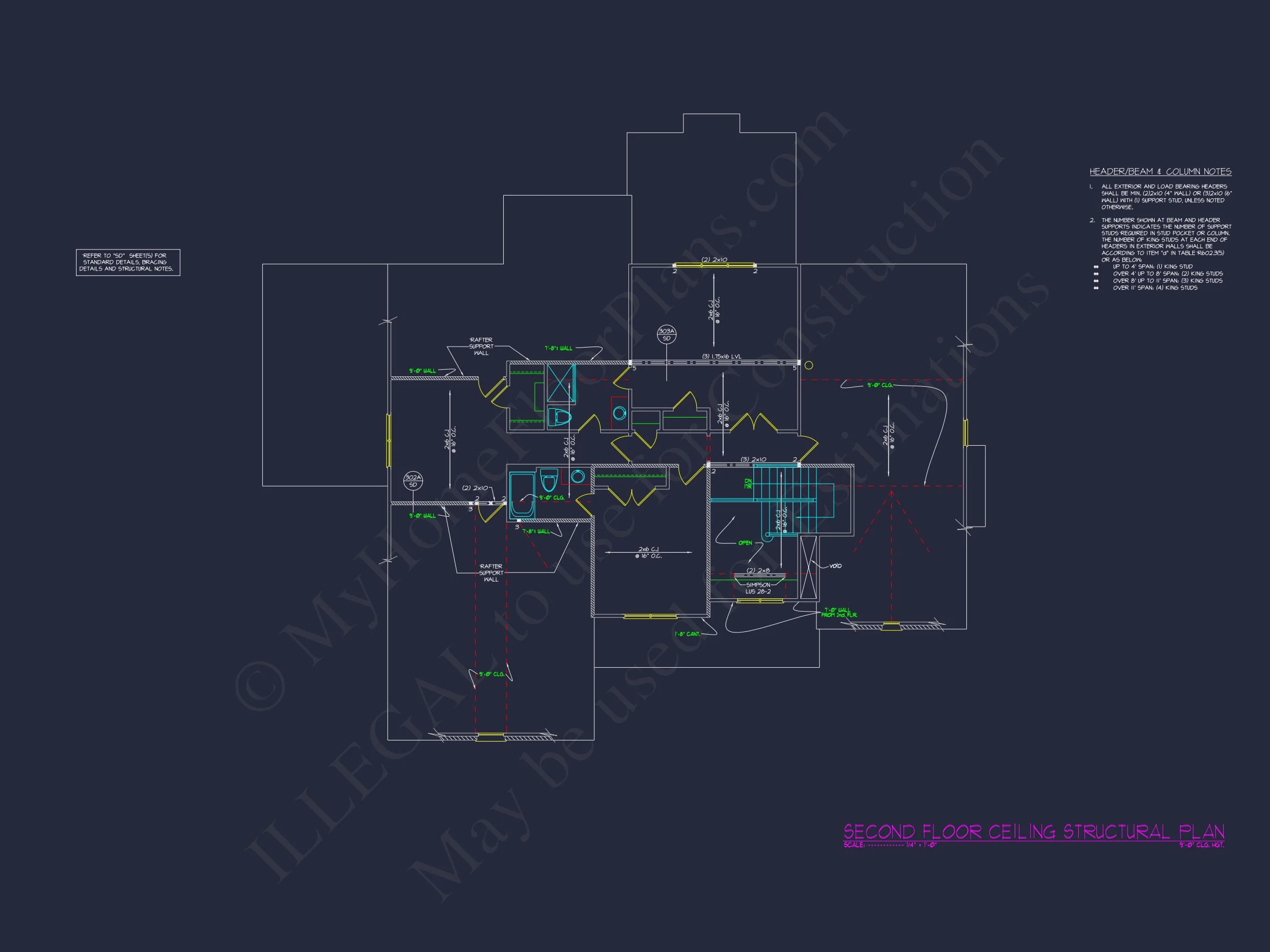 4-Bedroom house Plan with Architectural Blueprint Designs