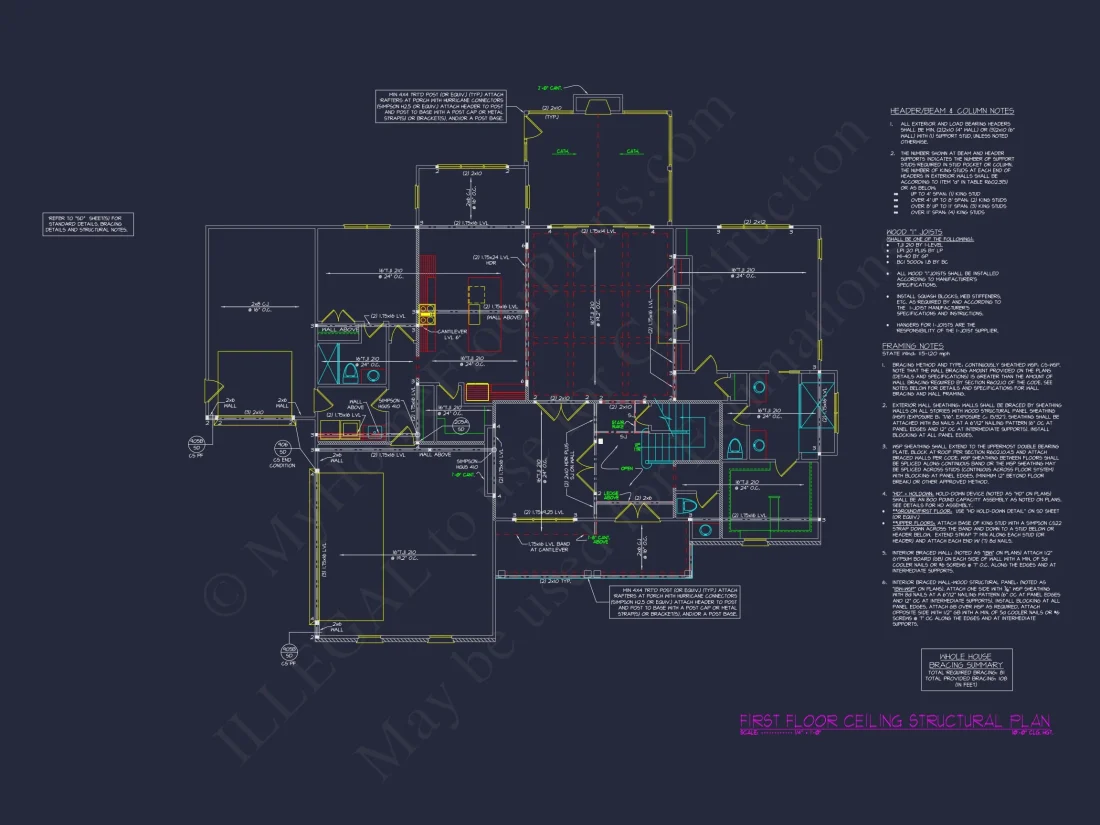 4-Bedroom house Plan with Architectural Blueprint Designs