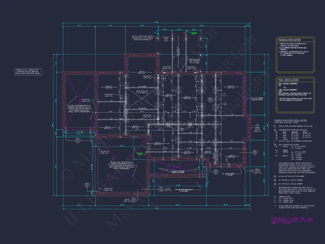 4-Bedroom house Plan with Architectural Blueprint Designs