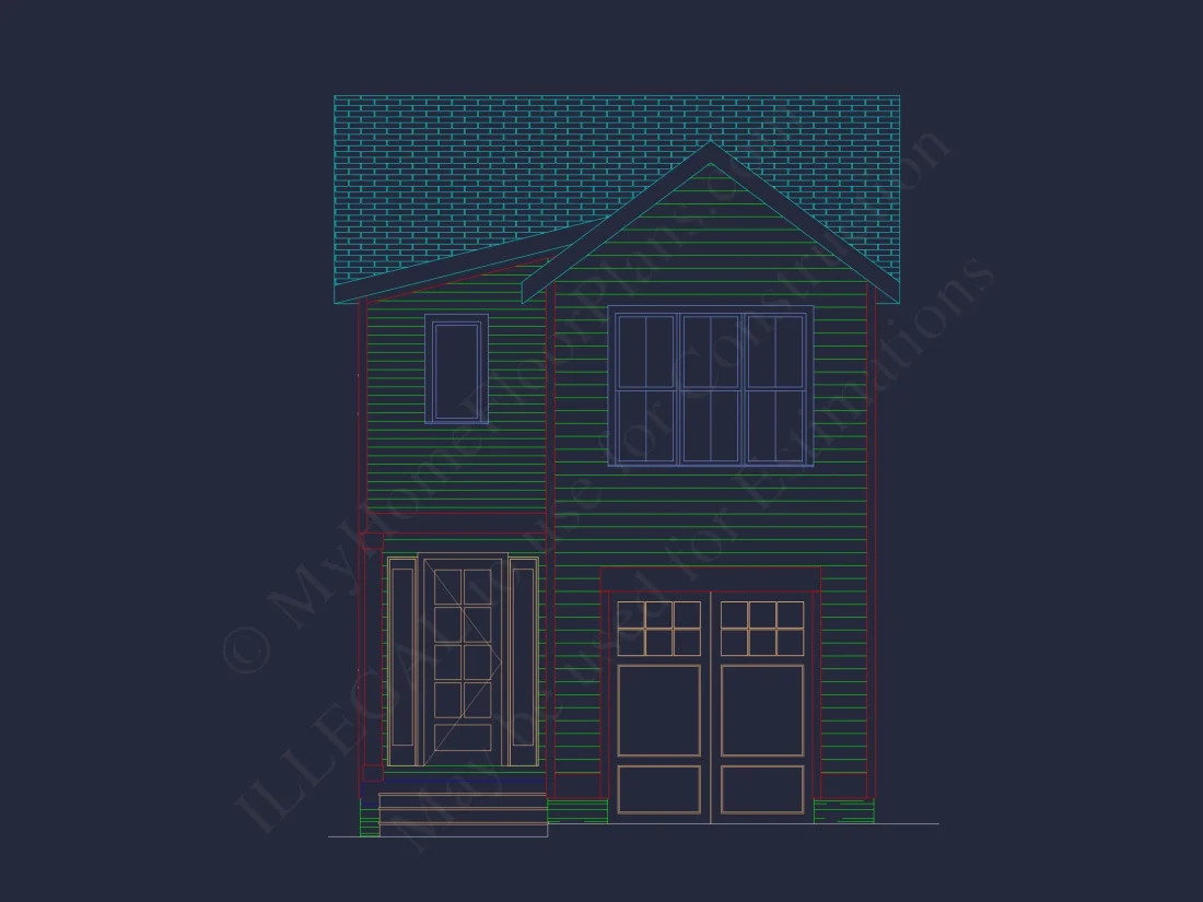 Modern Suburban house Plan with Spacious 2-Story Design