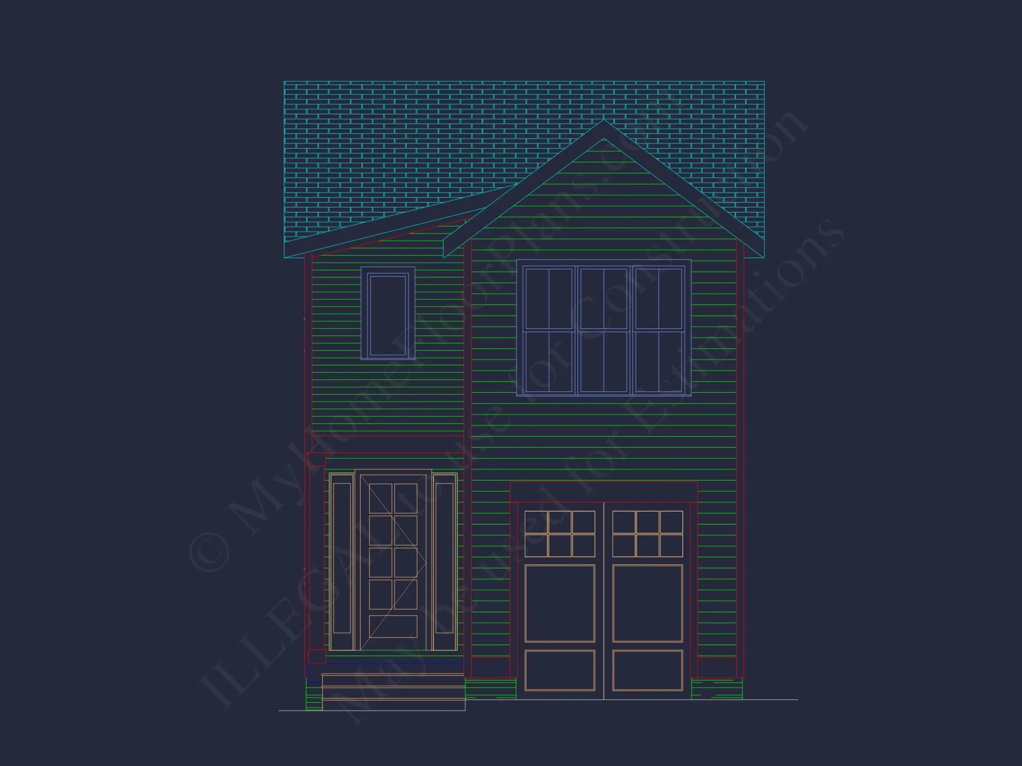 Modern Suburban house Plan with Spacious 2-Story Design