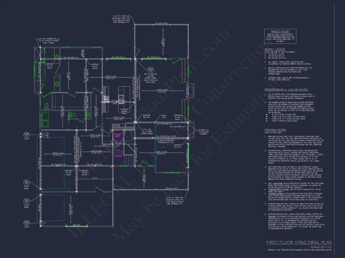 Modern Southern house Plan with Spacious Blueprint Designs