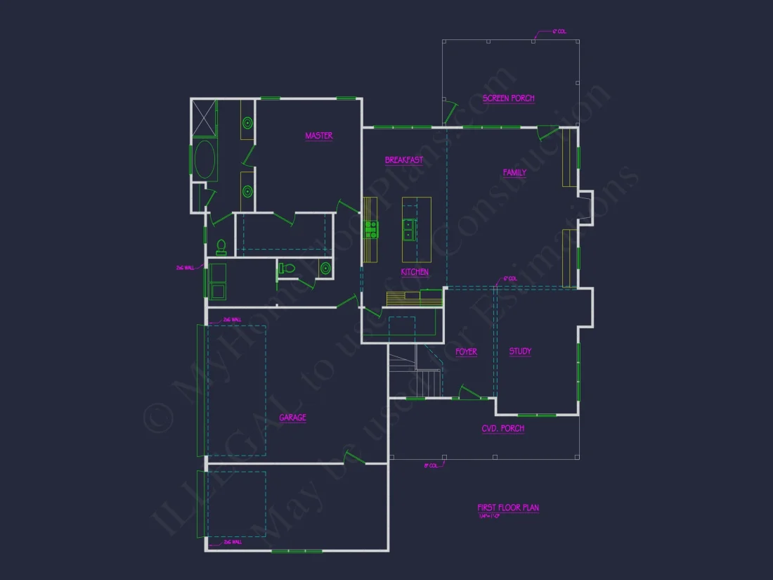 Modern Southern house Plan with Spacious Blueprint Designs