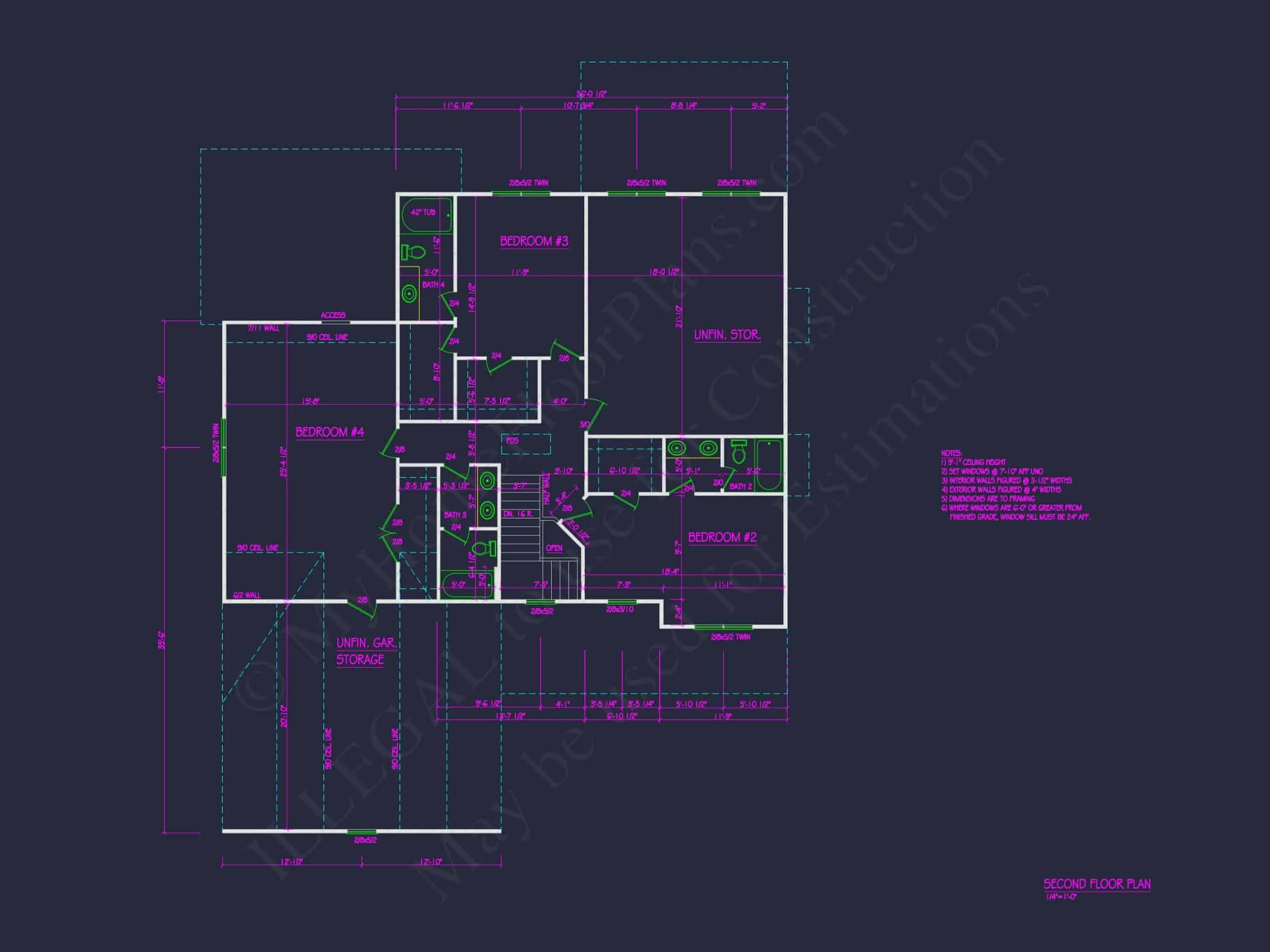 Modern Southern house Plan with Spacious Blueprint Designs