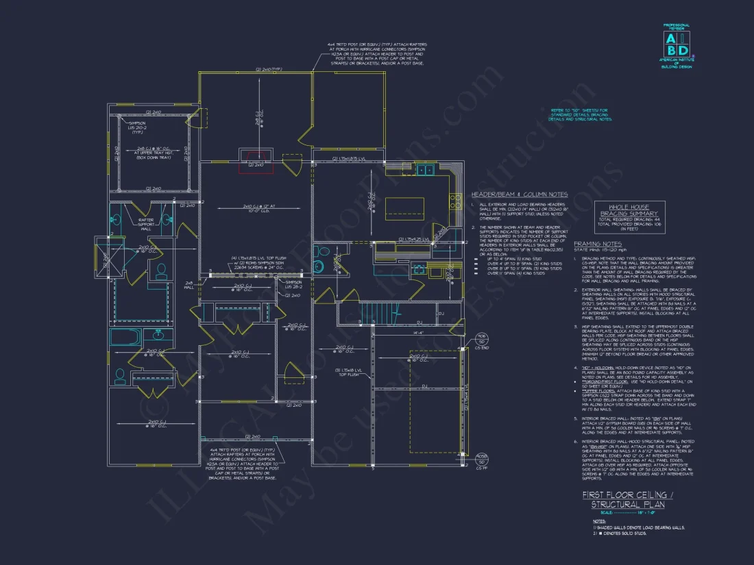 Versatile house Floor Plan Blueprint: Craftsman-Inspired Designs