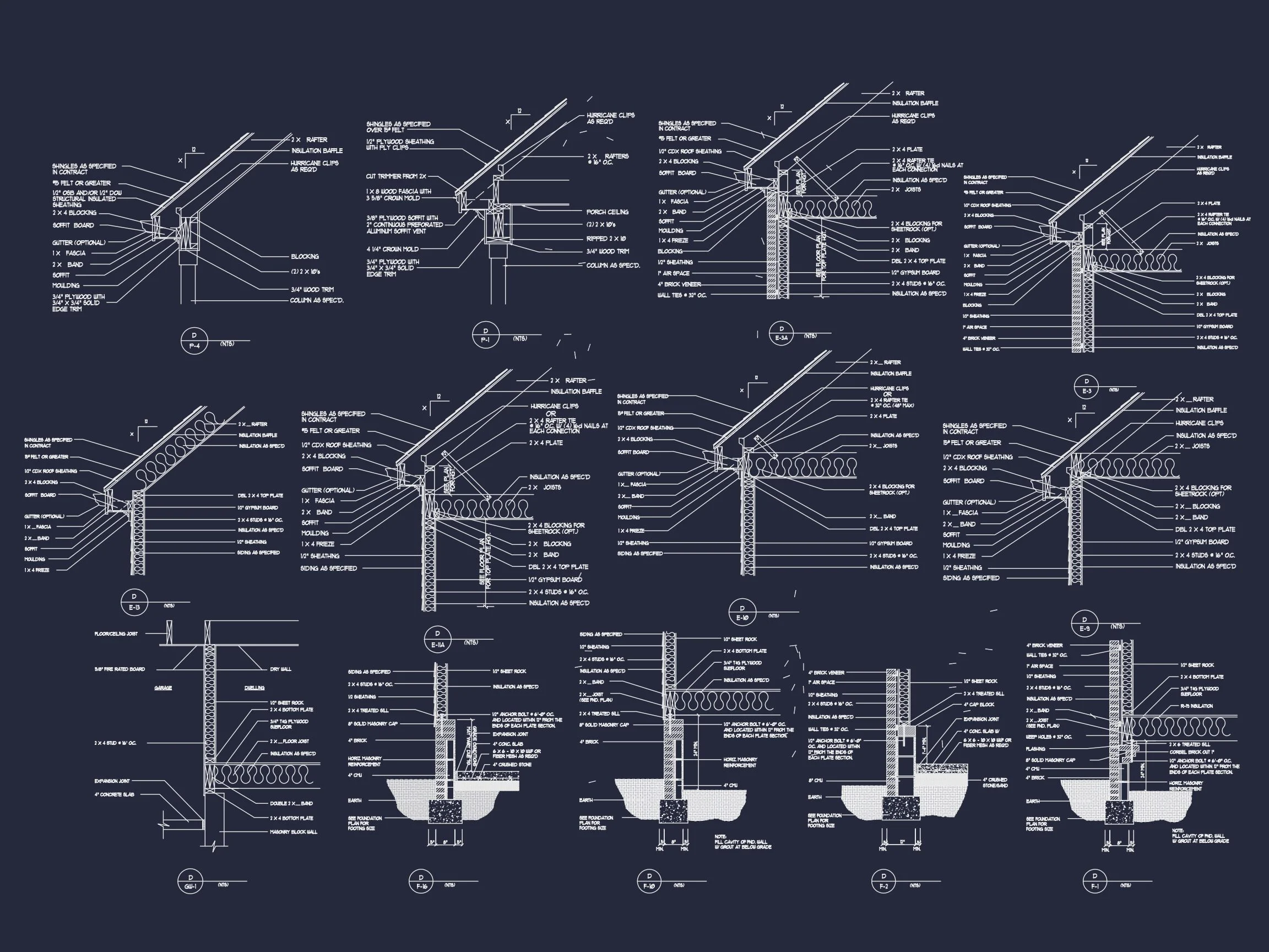 20-1307 HOUSE PLAN - Modern Craftsman House Floor Plan with Detailed CAD Designs 21 Modern Craftsman house Floor Plan with Detailed CAD Designs