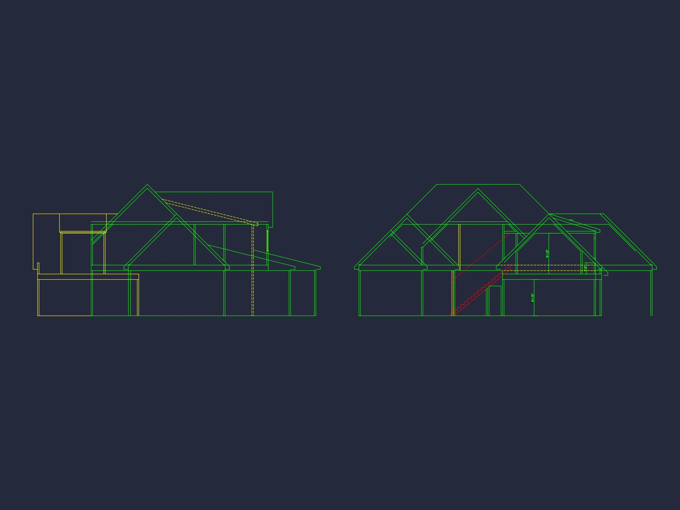 20-1307 HOUSE PLAN - Modern Craftsman House Floor Plan with Detailed CAD Designs 19 Modern Craftsman house Floor Plan with Detailed CAD Designs