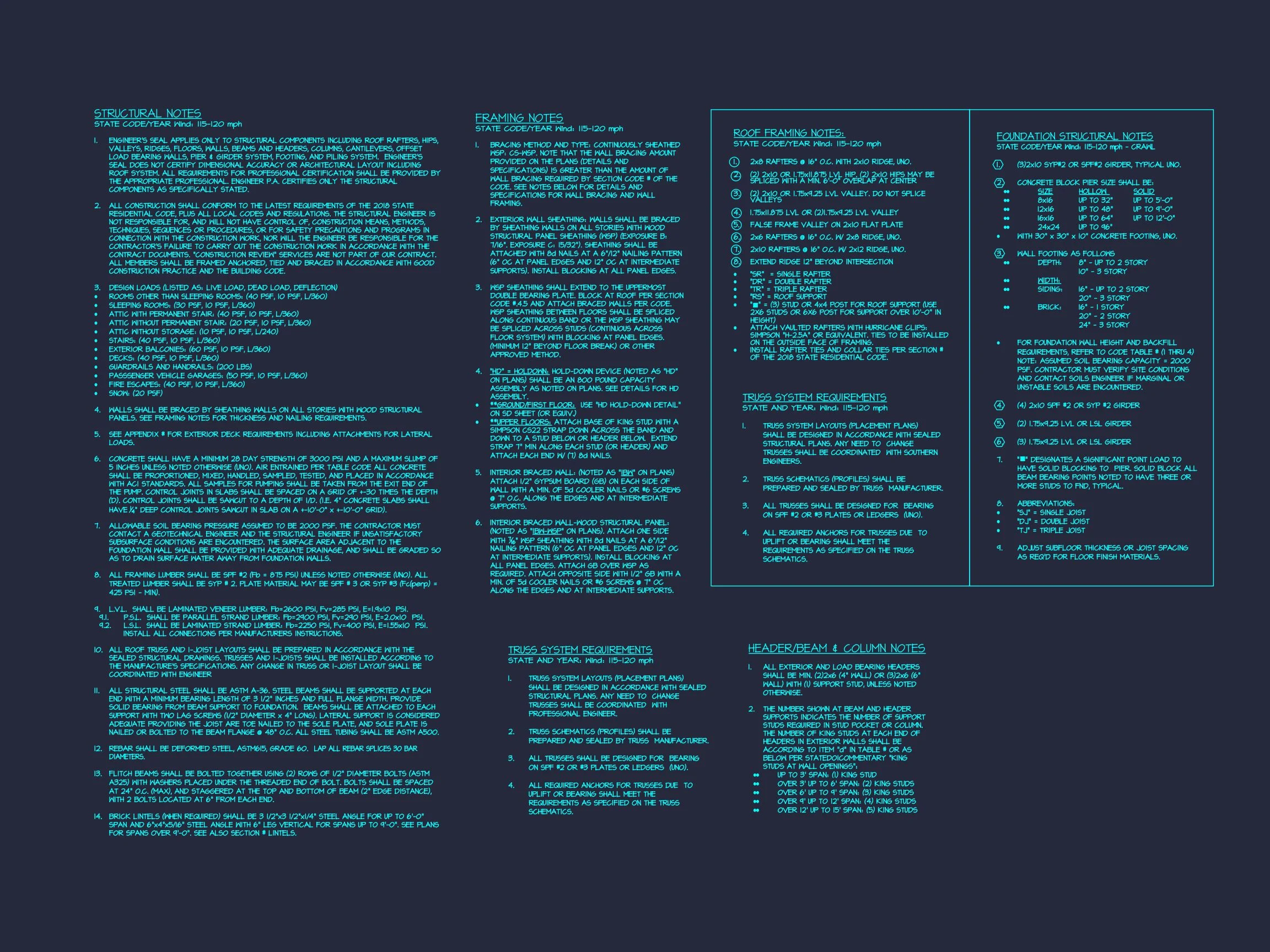 20-1307 HOUSE PLAN - Modern Craftsman House Floor Plan with Detailed CAD Designs 17 Modern Craftsman house Floor Plan with Detailed CAD Designs