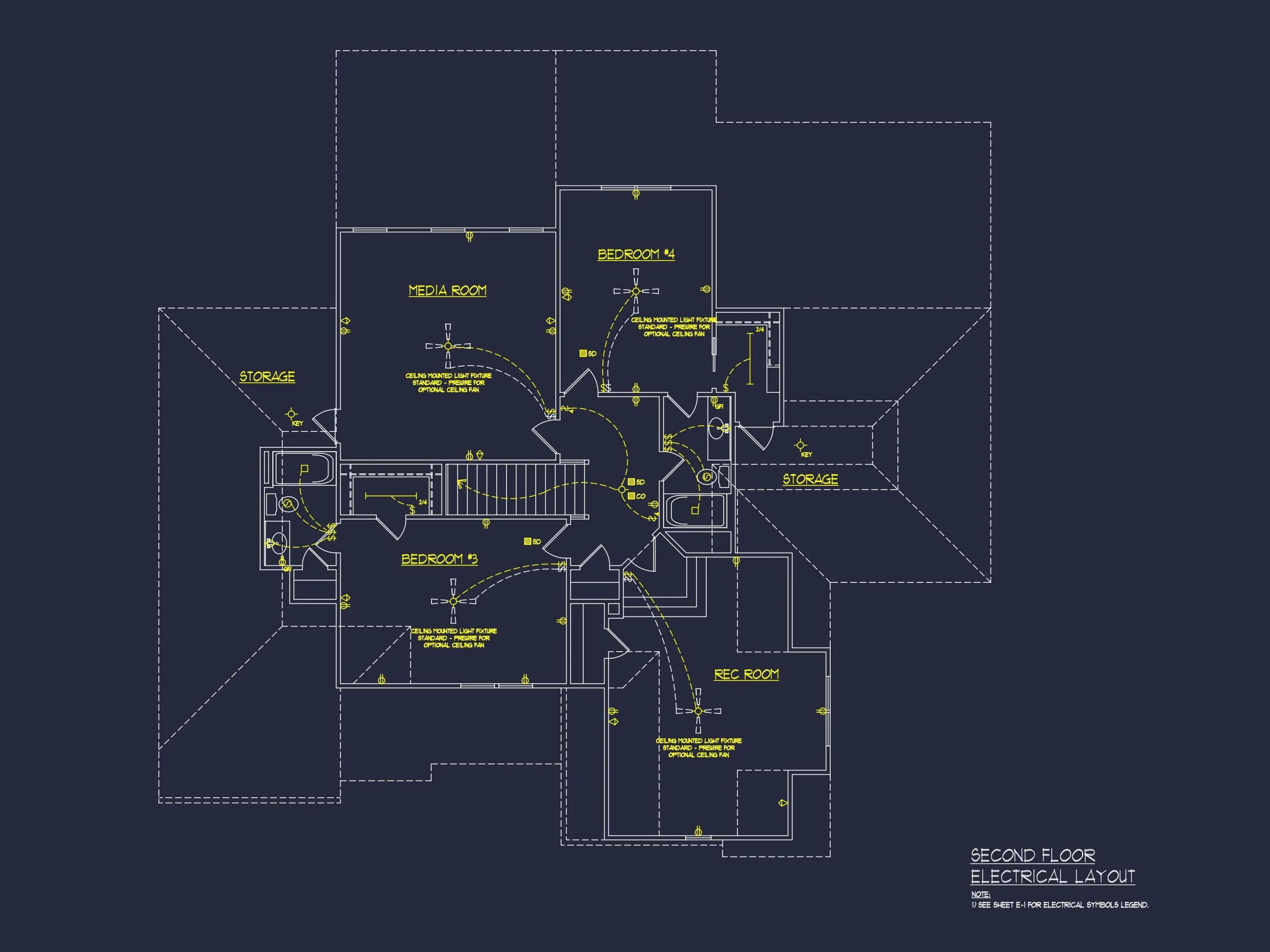 20-1307 HOUSE PLAN - Modern Craftsman House Floor Plan with Detailed CAD Designs 11 Modern Craftsman house Floor Plan with Detailed CAD Designs