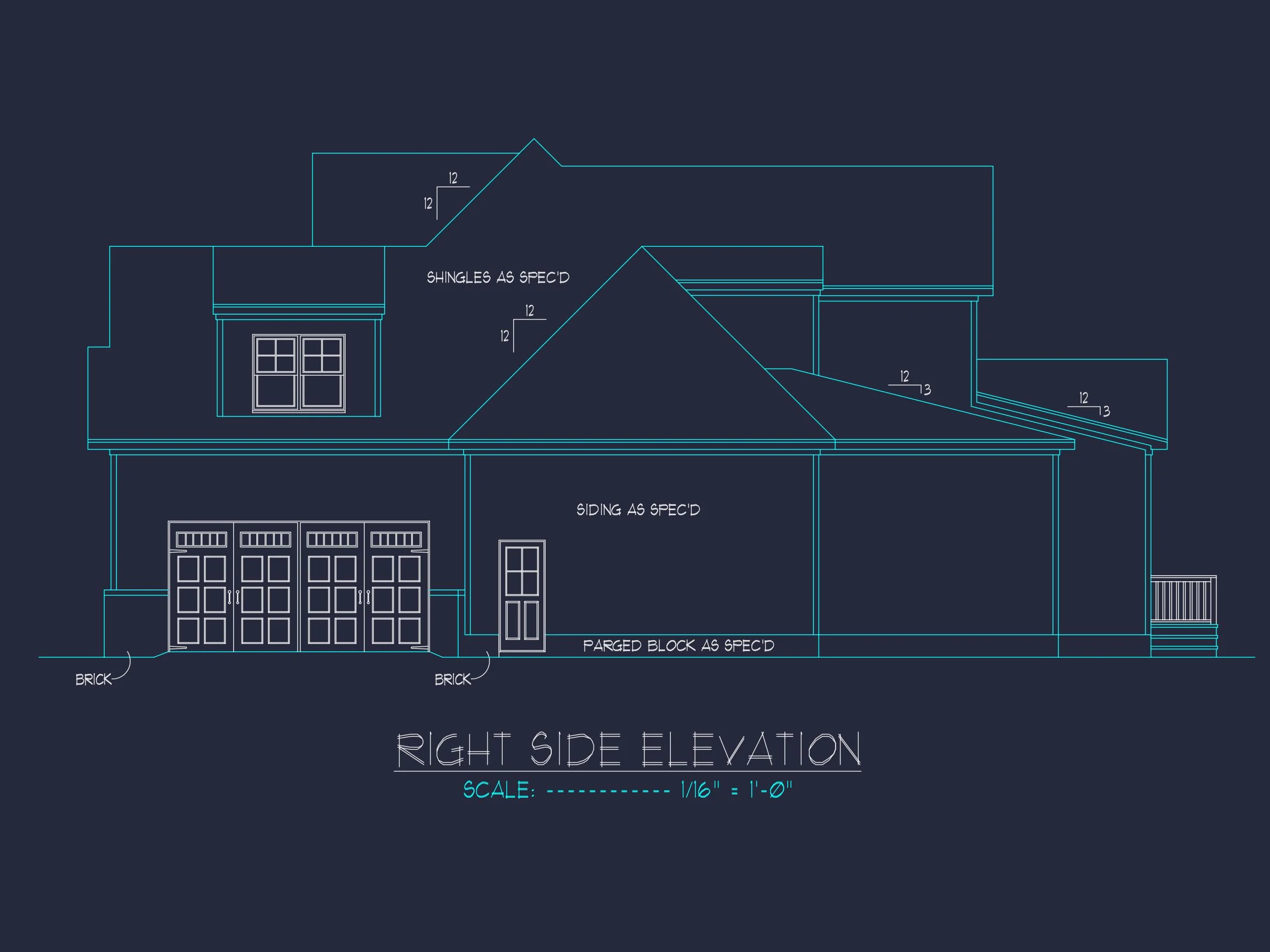 20-1307 HOUSE PLAN - Modern Craftsman House Floor Plan with Detailed CAD Designs 5 Modern Craftsman house Floor Plan with Detailed CAD Designs