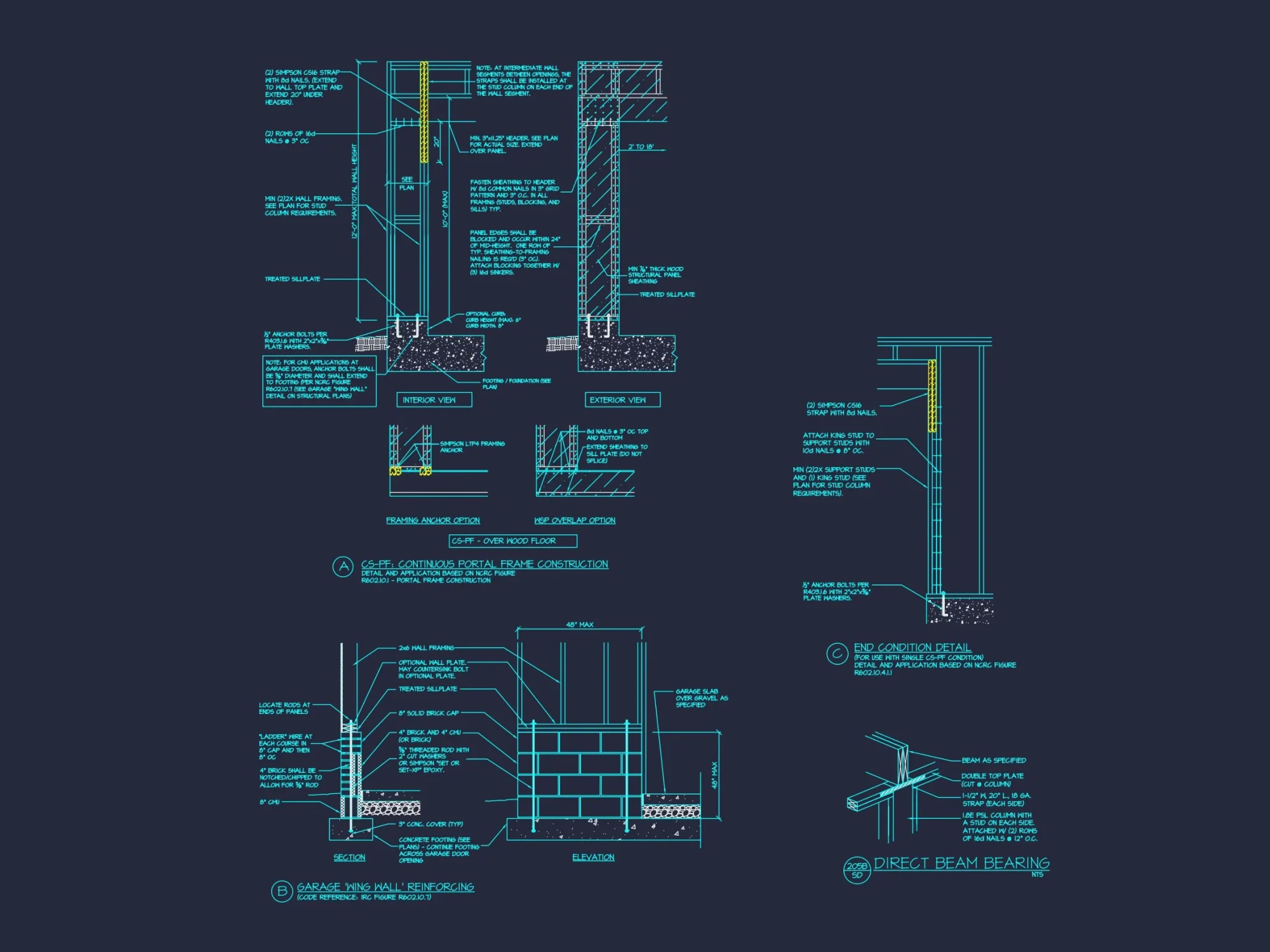 Craftsman house Plan with 4 Beds, 3 Baths, CAD Design & More