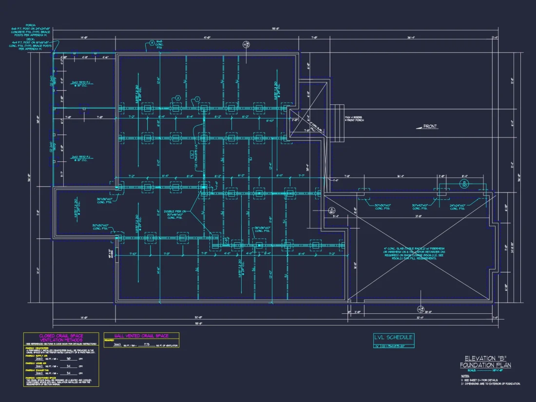 Craftsman house Plan with 4 Beds, 3 Baths, CAD Design & More