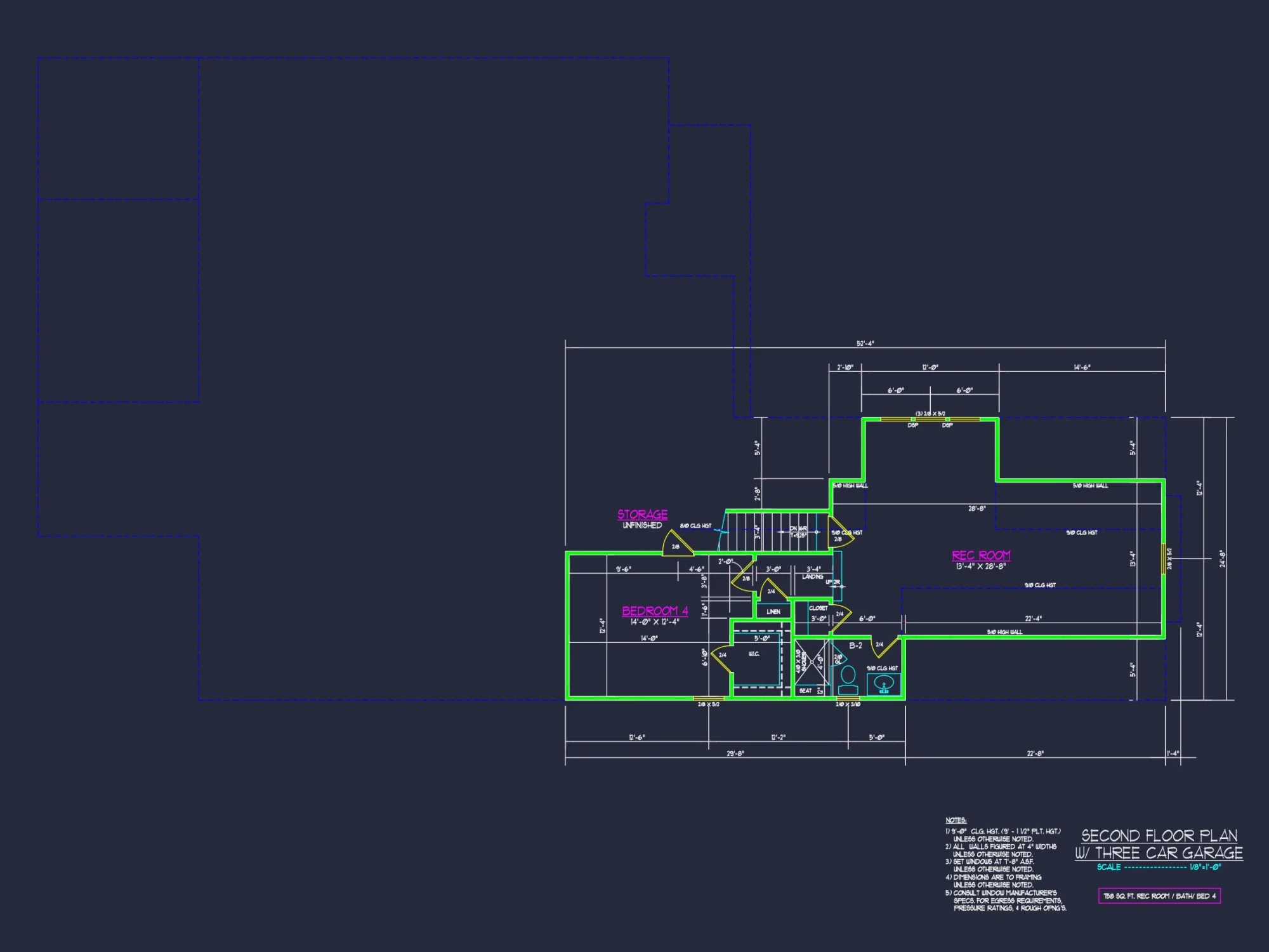 Craftsman house Plan with 4 Beds, 3 Baths, CAD Design & More