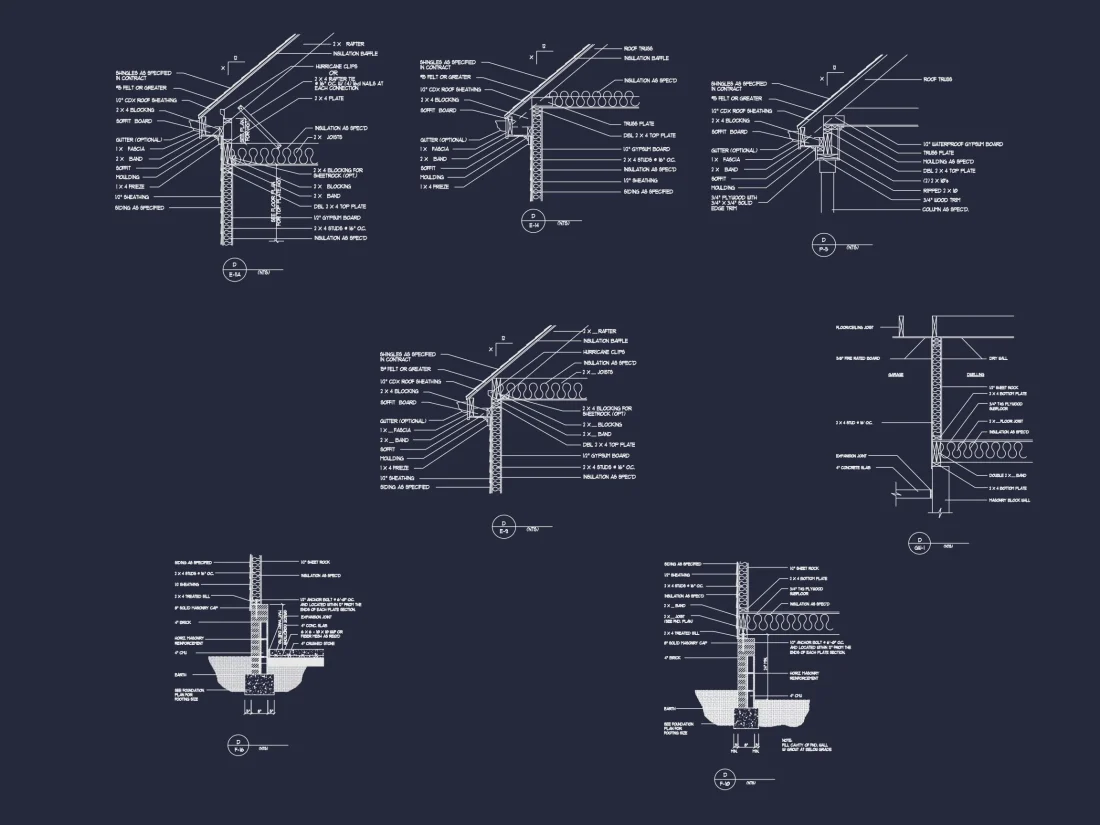 Stunning house Plan with 1.5 Floors, CAD Designs, and Blueprint