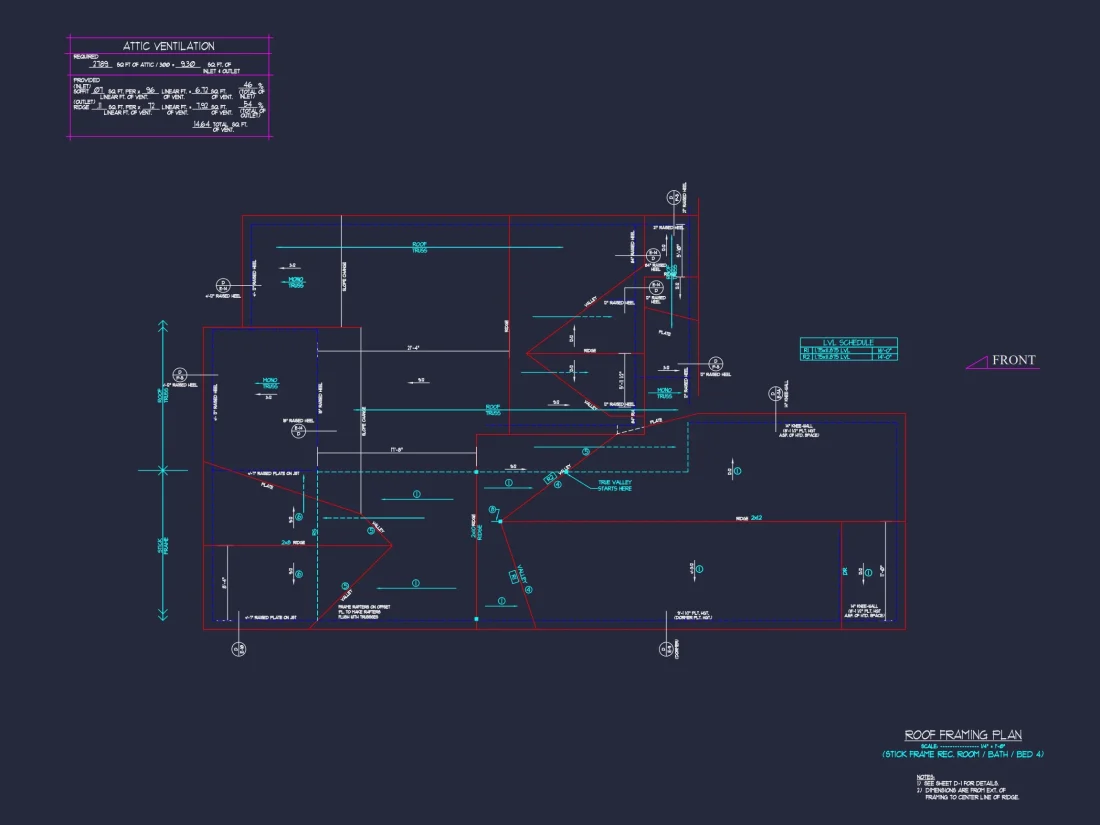 Stunning house Plan with 1.5 Floors, CAD Designs, and Blueprint