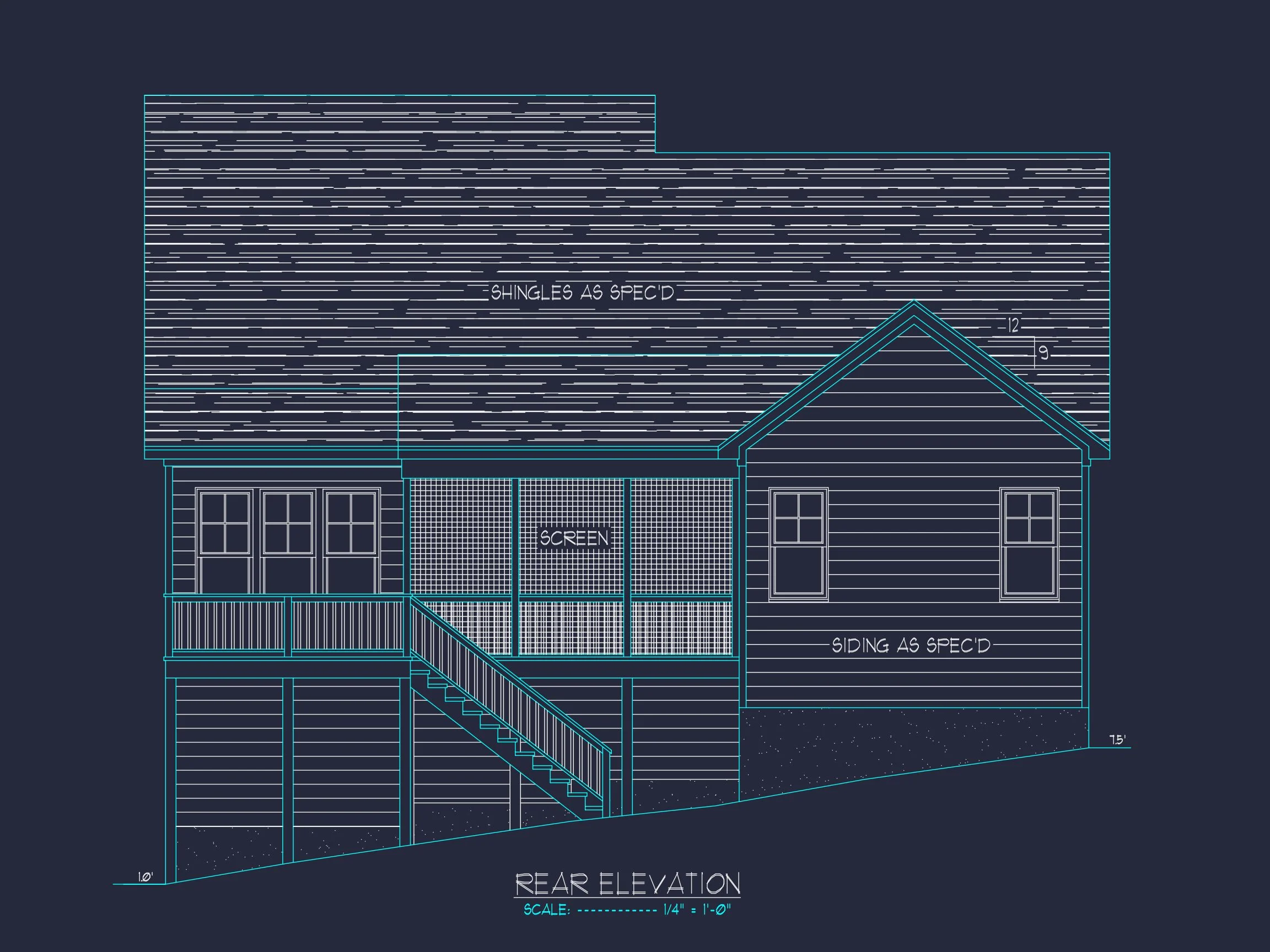 20-1213 HOUSE PLAN - Stunning House Plan with 1.5 Floors, CAD Designs, and Blueprint 5 Stunning house Plan with 1.5 Floors, CAD Designs, and Blueprint