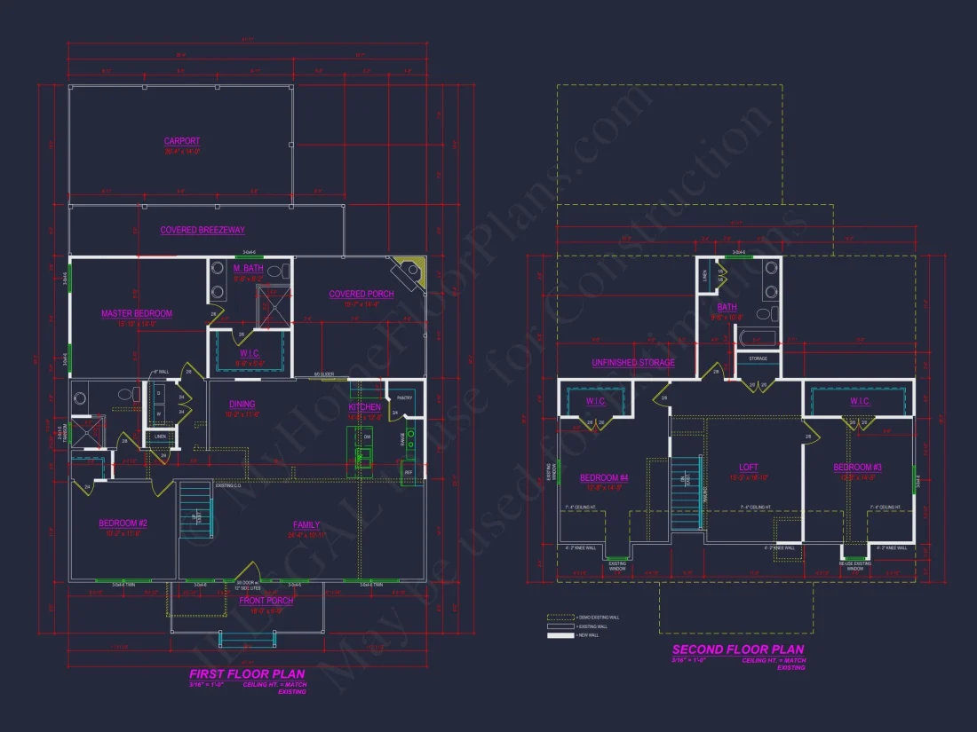 Charming 4-Bedroom house Plan with CAD Floor Designs