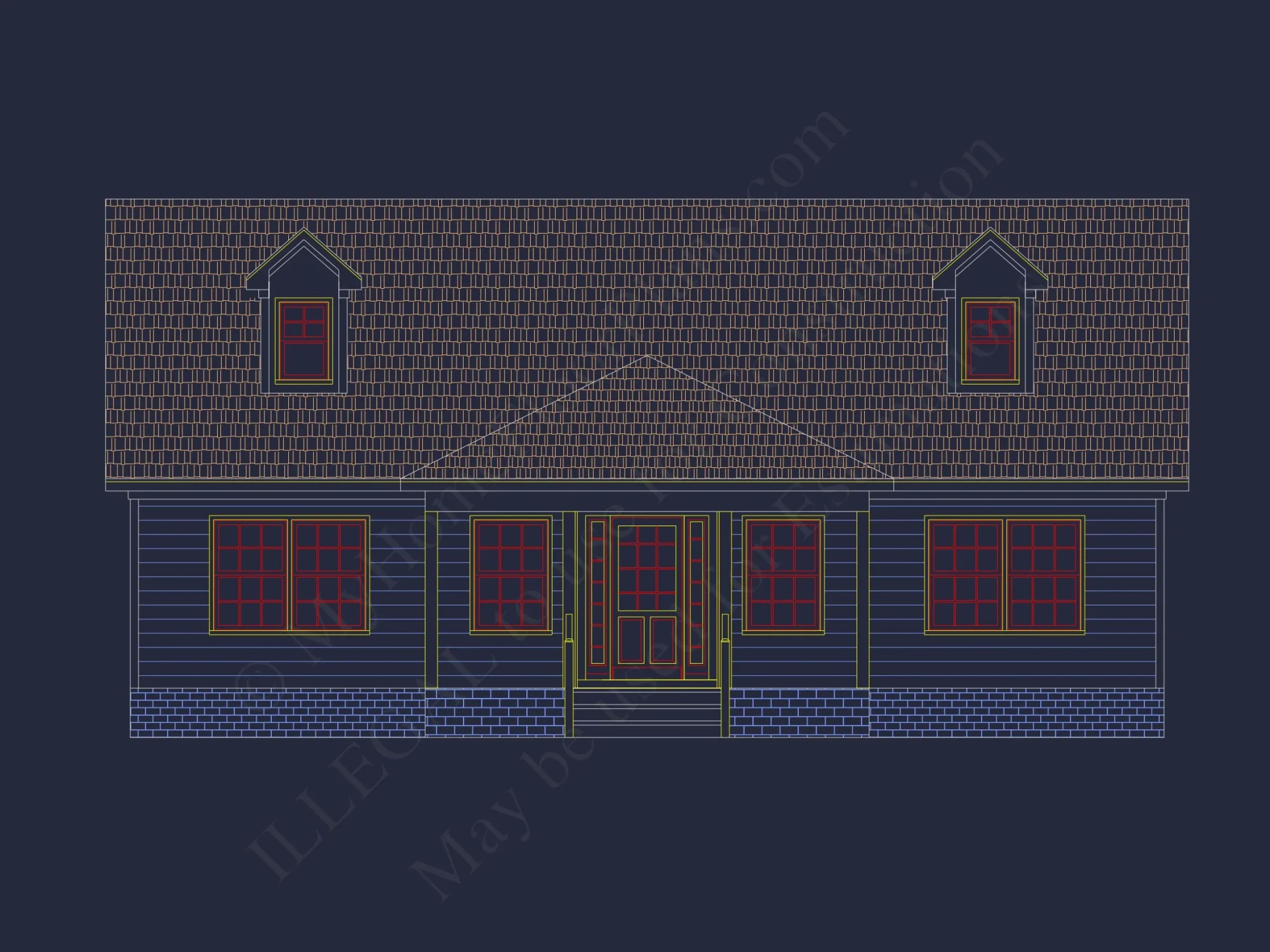 Charming 4-Bedroom house Plan with CAD Floor Designs