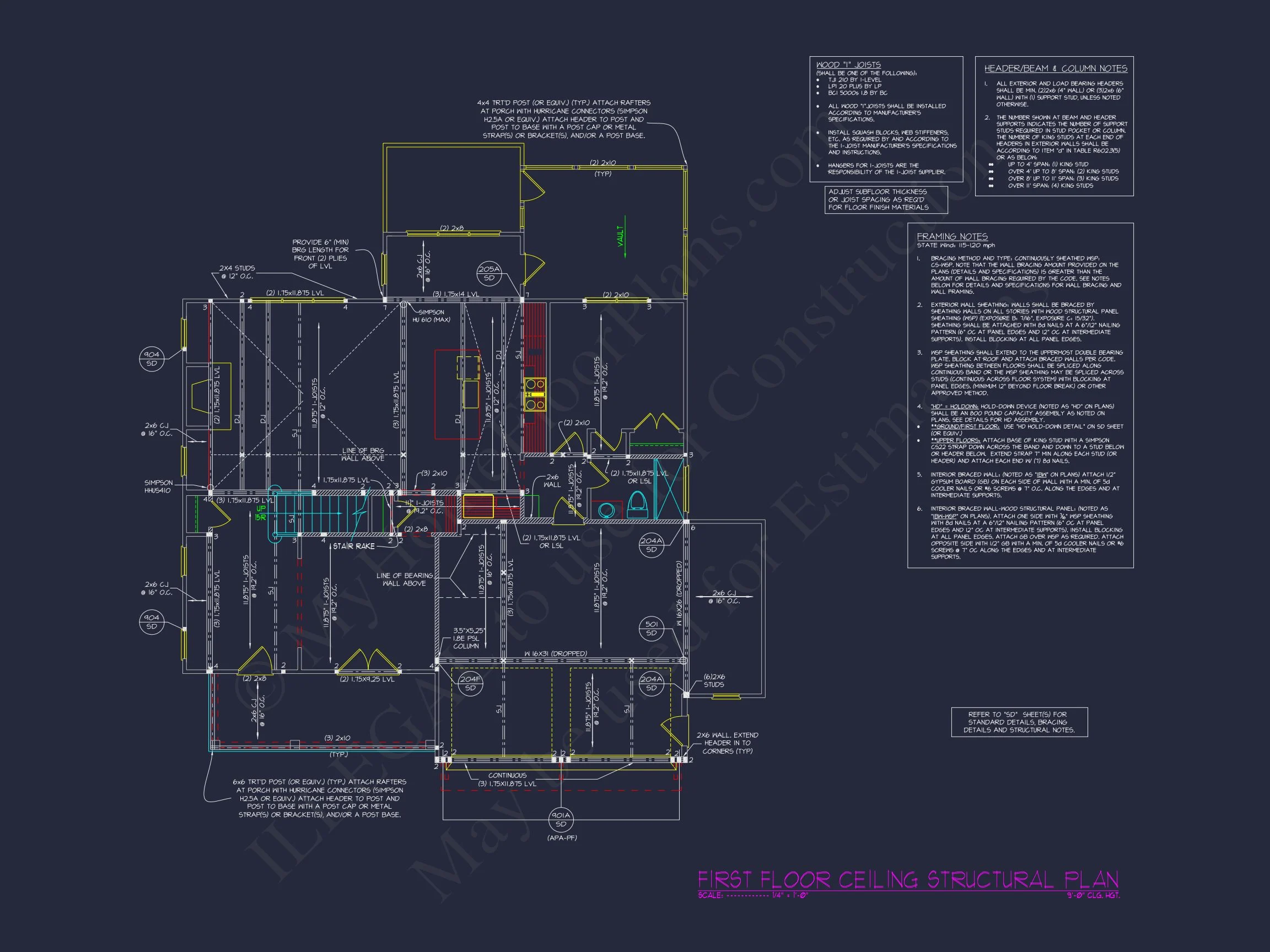 Modern Craftsman house Plan with Spacious Floor Designs
