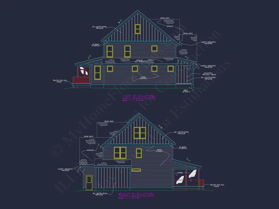 Modern Craftsman house Plan with Spacious Floor Designs