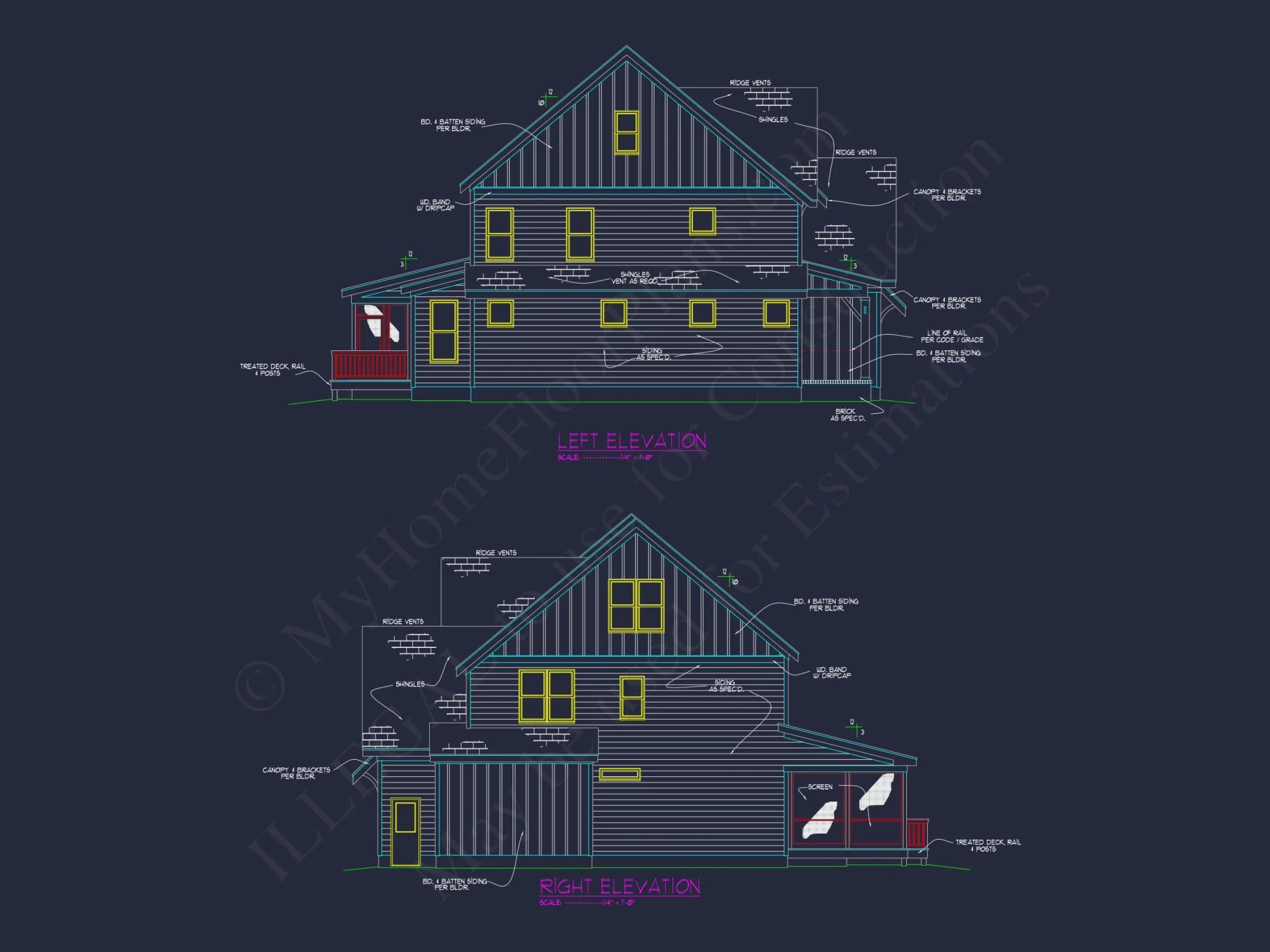 Modern Craftsman house Plan with Spacious Floor Designs