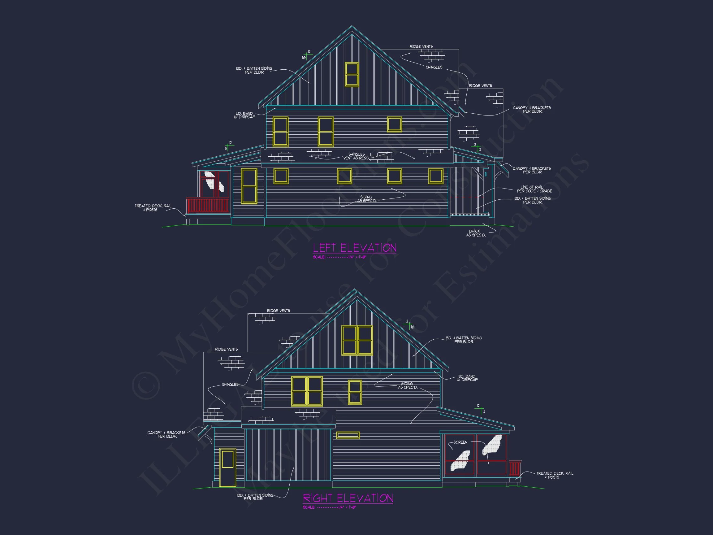 Modern Craftsman house Plan with Spacious Floor Designs