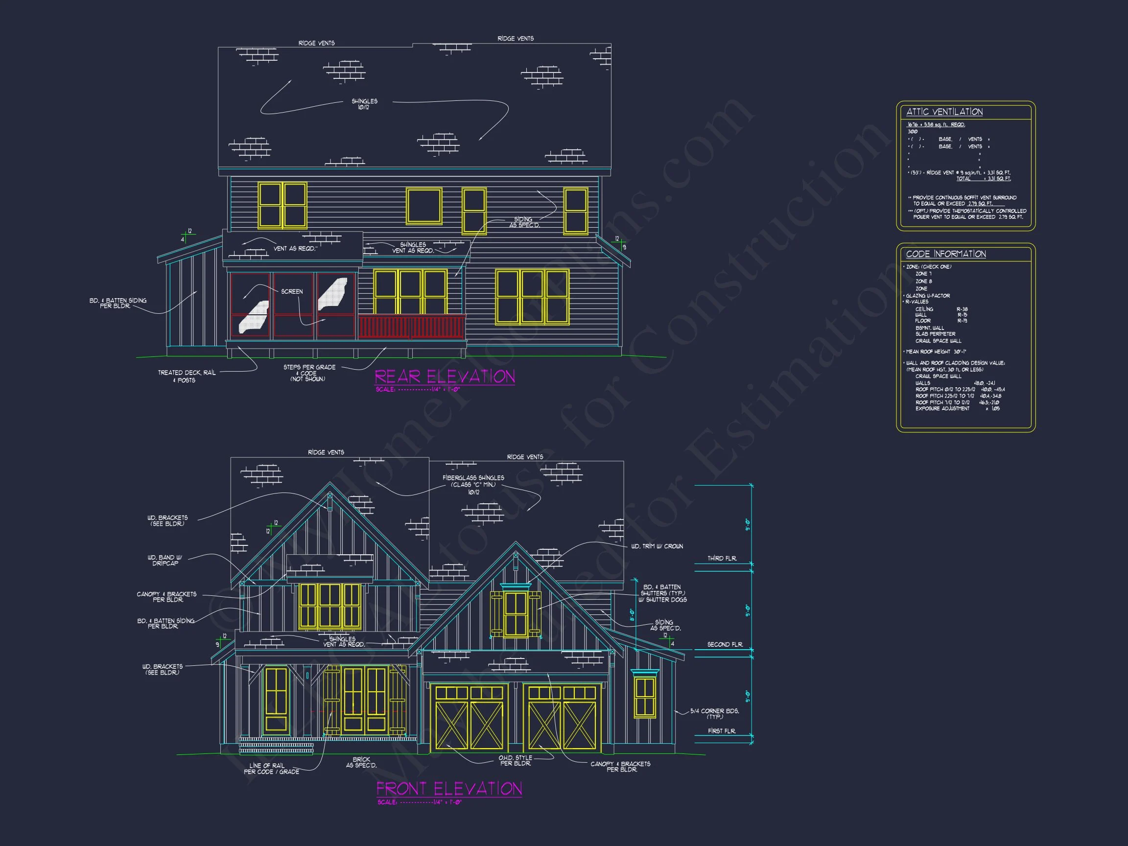 Modern Craftsman house Plan with Spacious Floor Designs