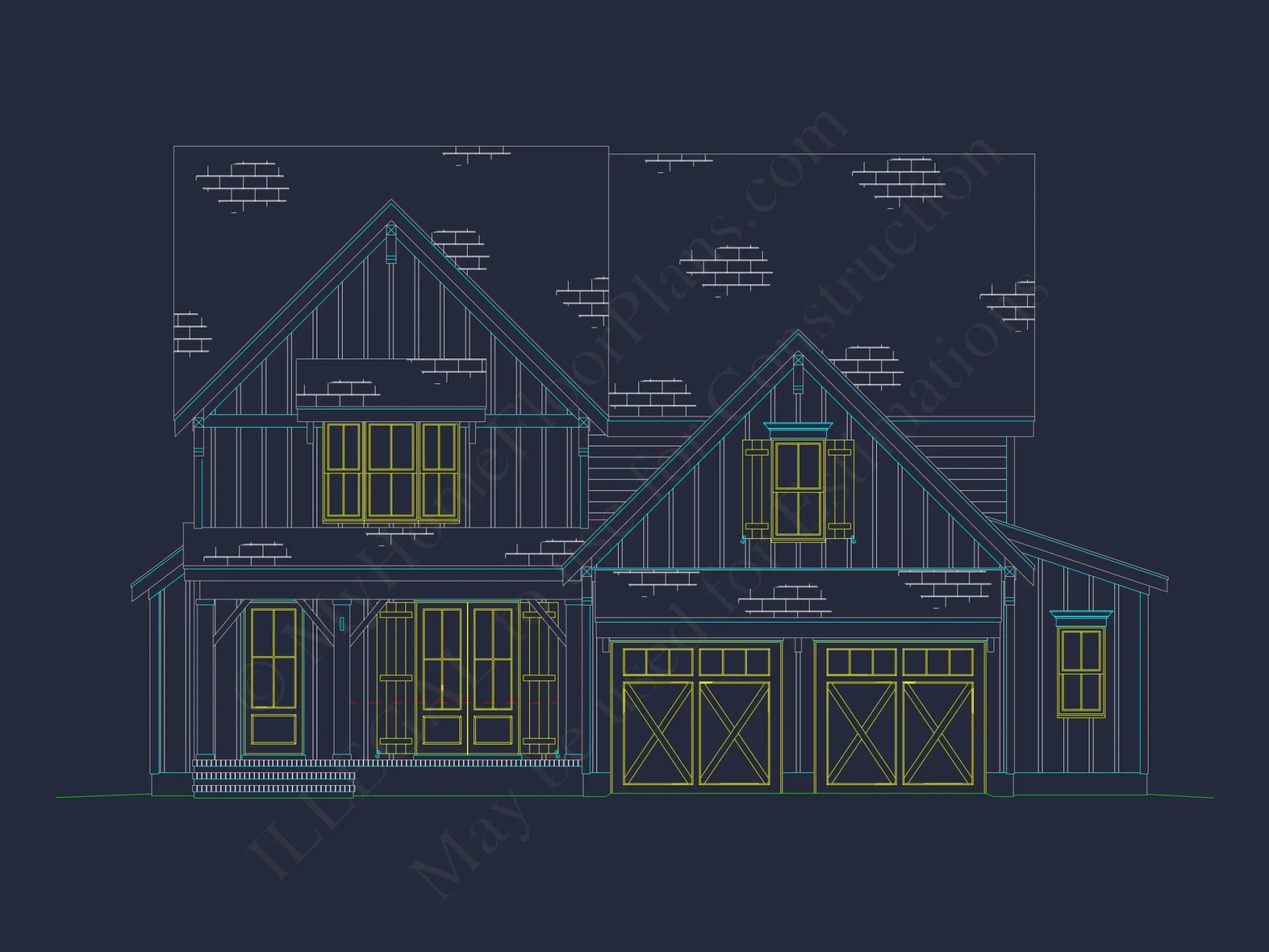 Modern Craftsman house Plan with Spacious Floor Designs