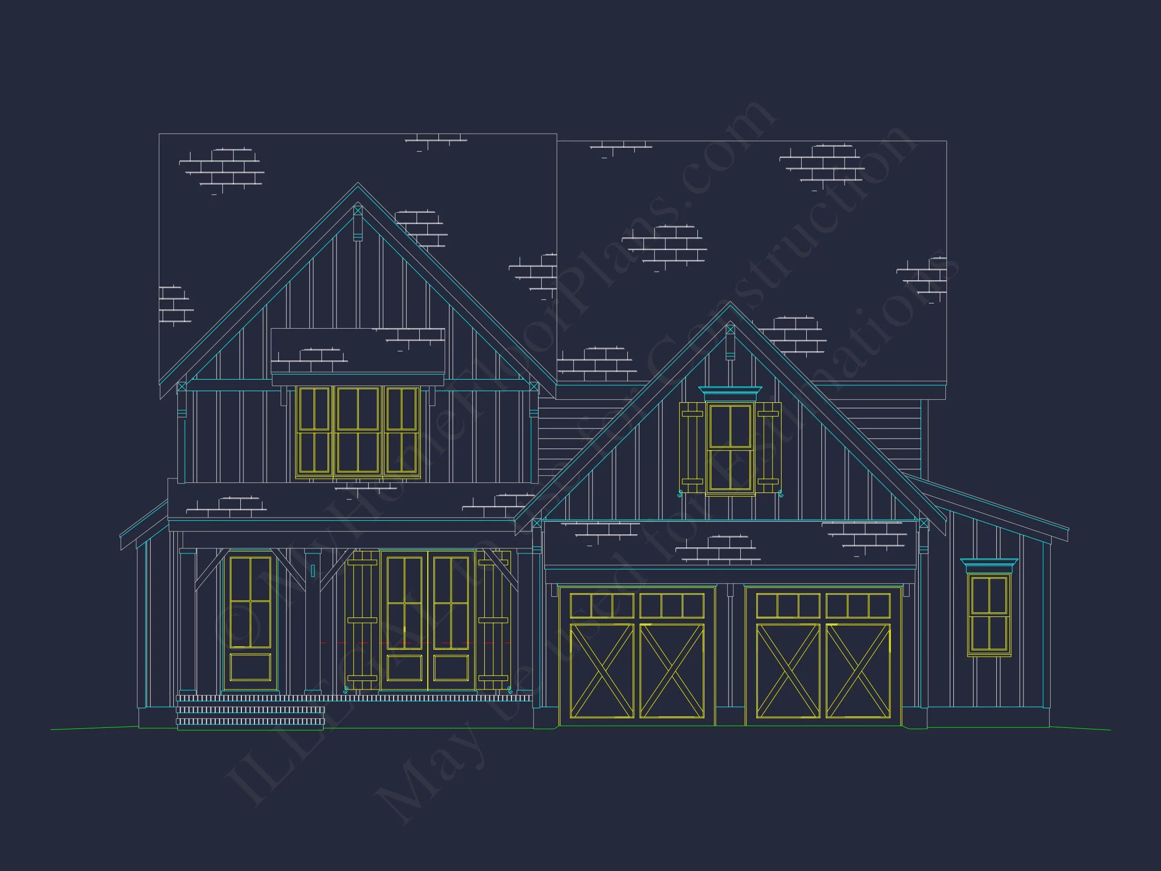 Modern Craftsman house Plan with Spacious Floor Designs