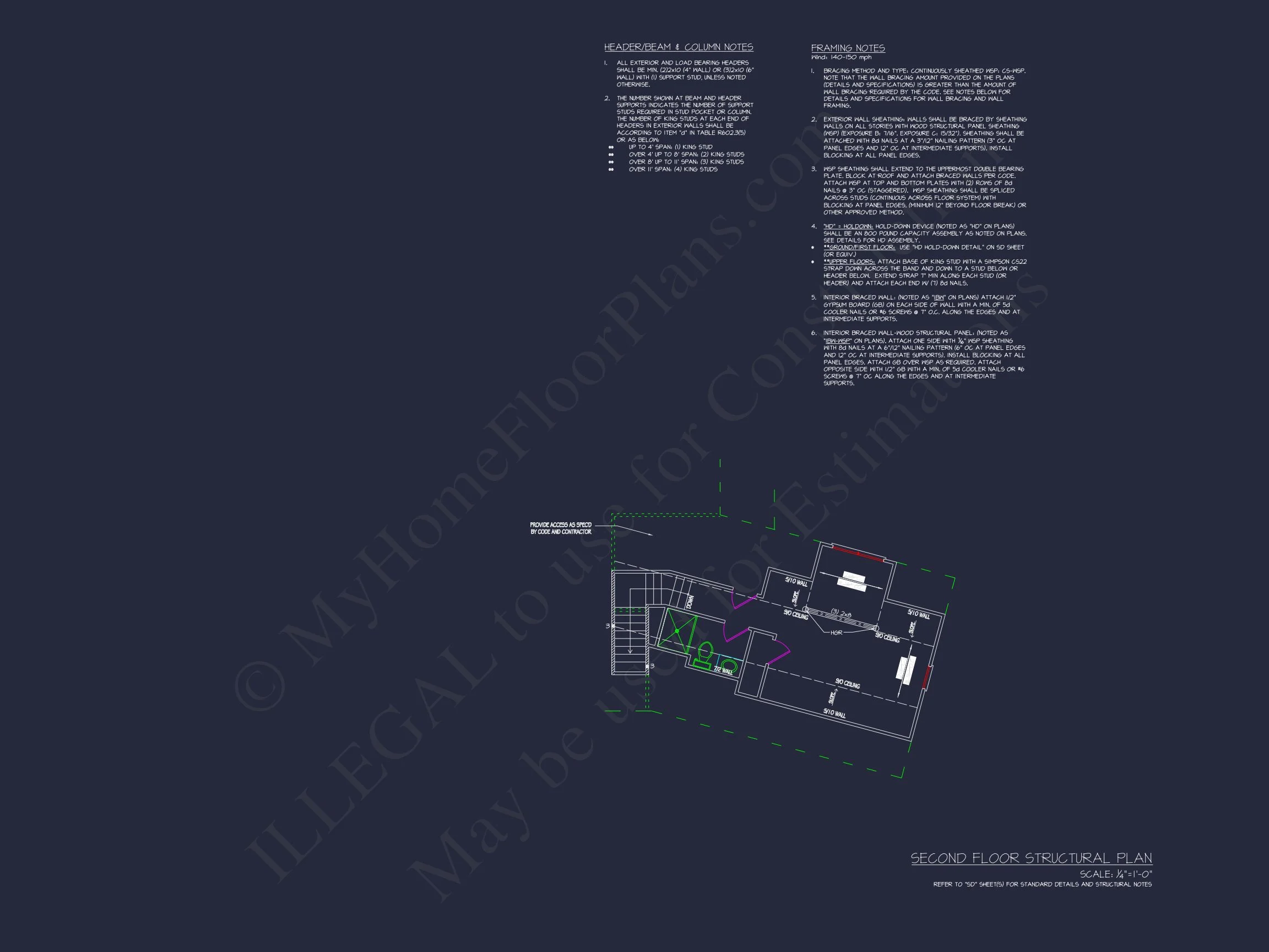 Elegant house Plan with Floor Plans, CAD Blueprint & Designs