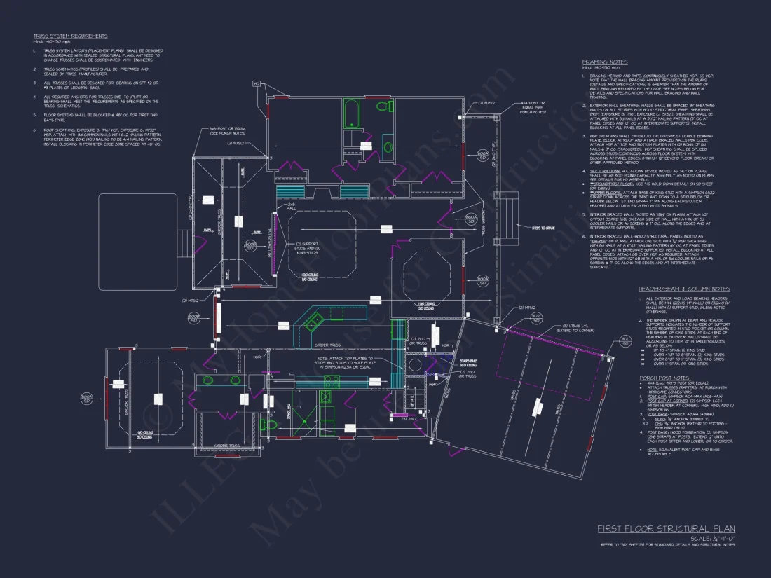 Elegant house Plan with Floor Plans, CAD Blueprint & Designs