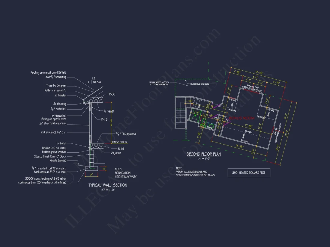 Elegant house Plan with Floor Plans, CAD Blueprint & Designs