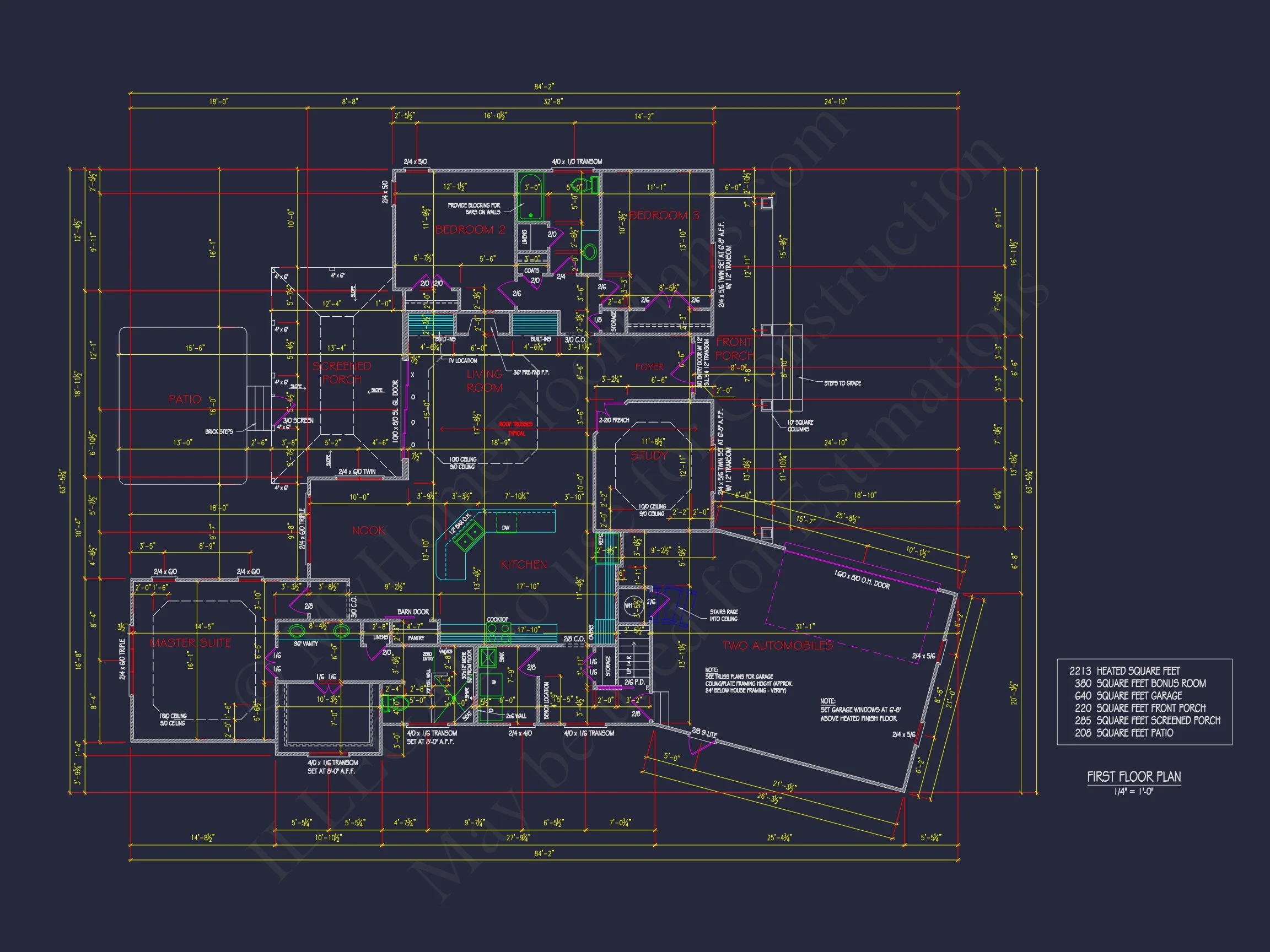 Elegant house Plan with Floor Plans, CAD Blueprint & Designs