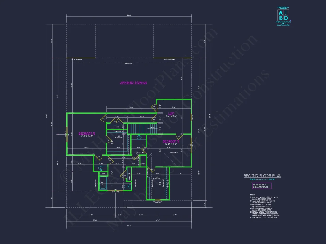 Modern Farmhouse house Plan with 2 Stories and Spacious Design