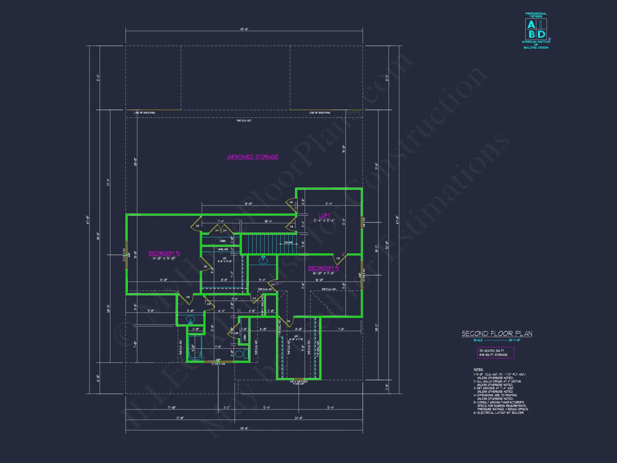 Modern Farmhouse house Plan with 2 Stories and Spacious Design