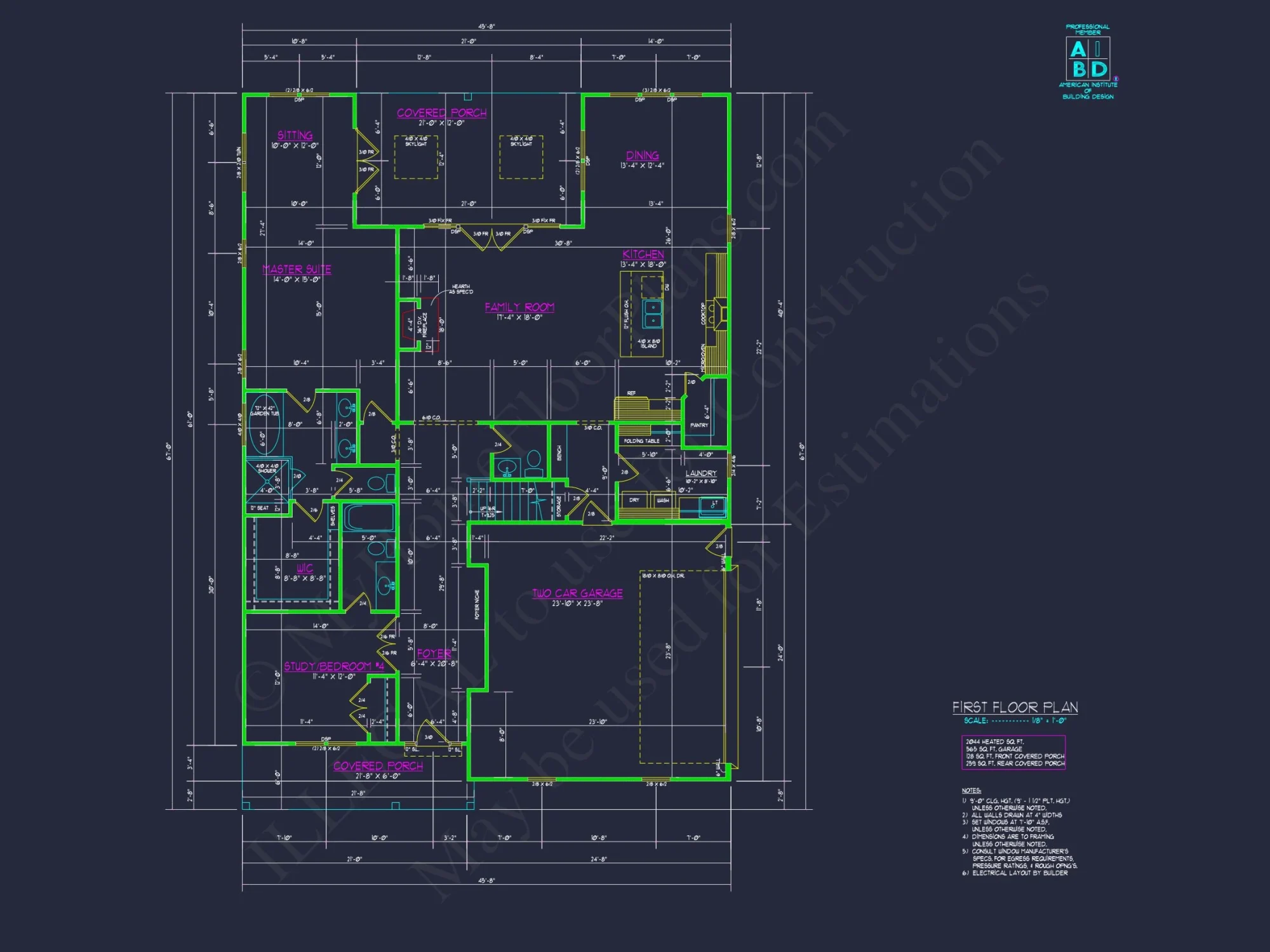 Modern Farmhouse house Plan with 2 Stories and Spacious Design
