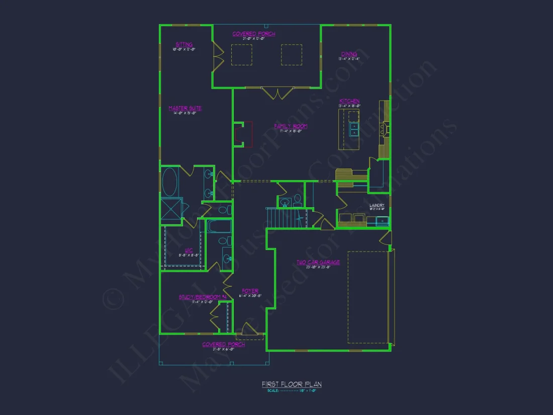 Modern Farmhouse house Plan with 2 Stories and Spacious Design