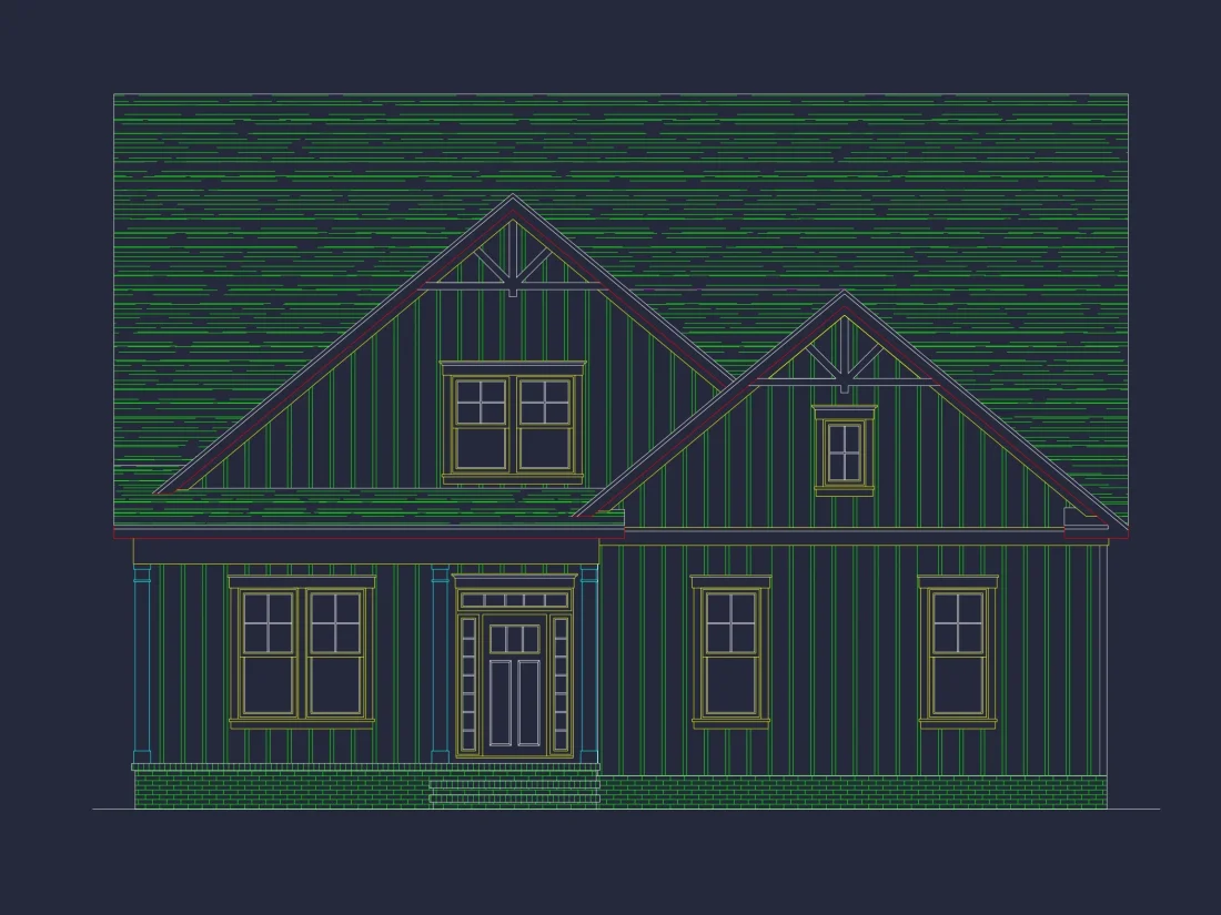 Modern Farmhouse house Plan with 2 Stories and Spacious Design