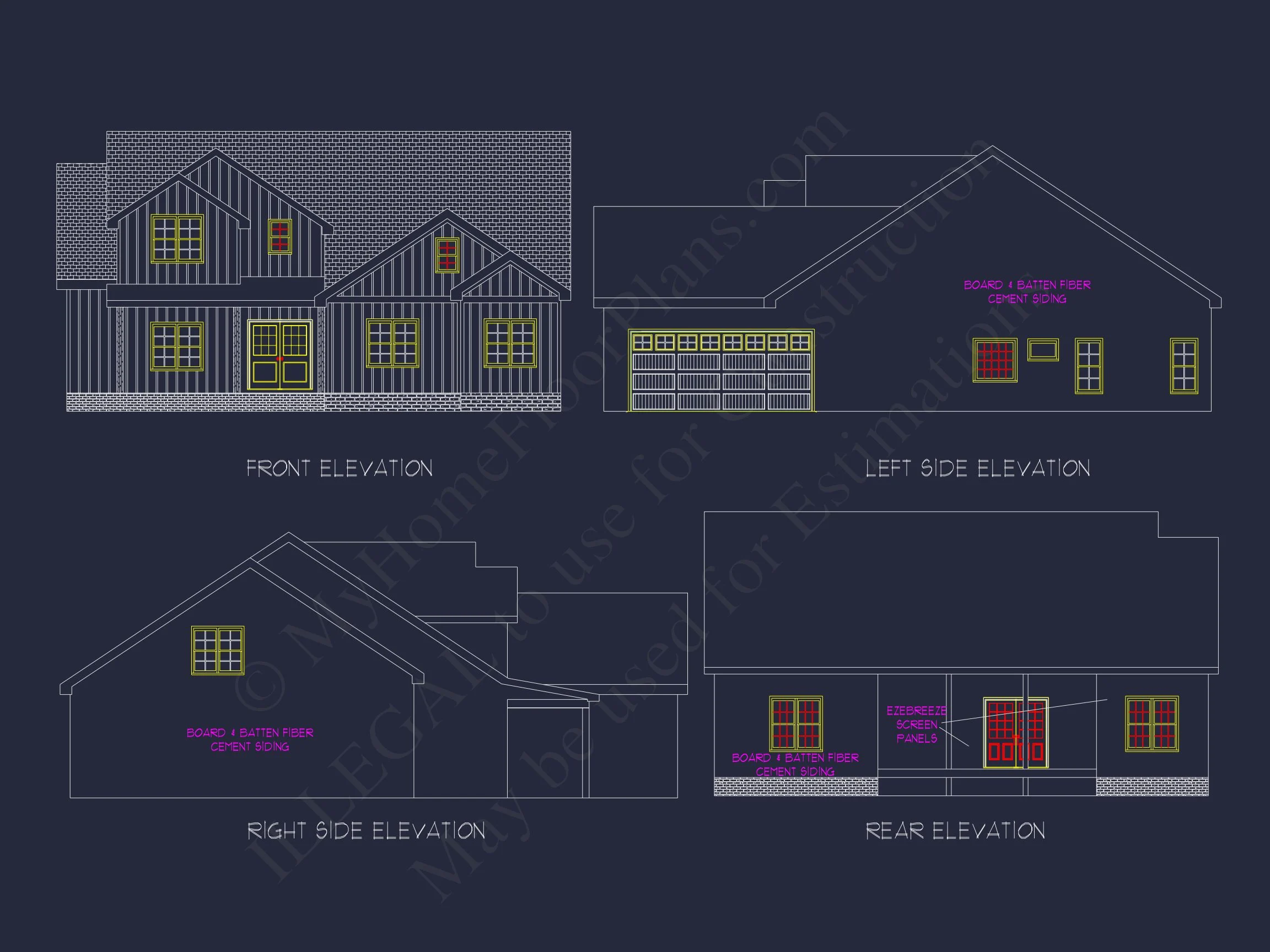 19-2227 HOUSE PLAN - Stunning 2-Story House Plan with 4 Bedrooms, CAD Designs & Features 2 Stunning 2-Story house Plan with 4 Bedrooms, CAD Designs & Features