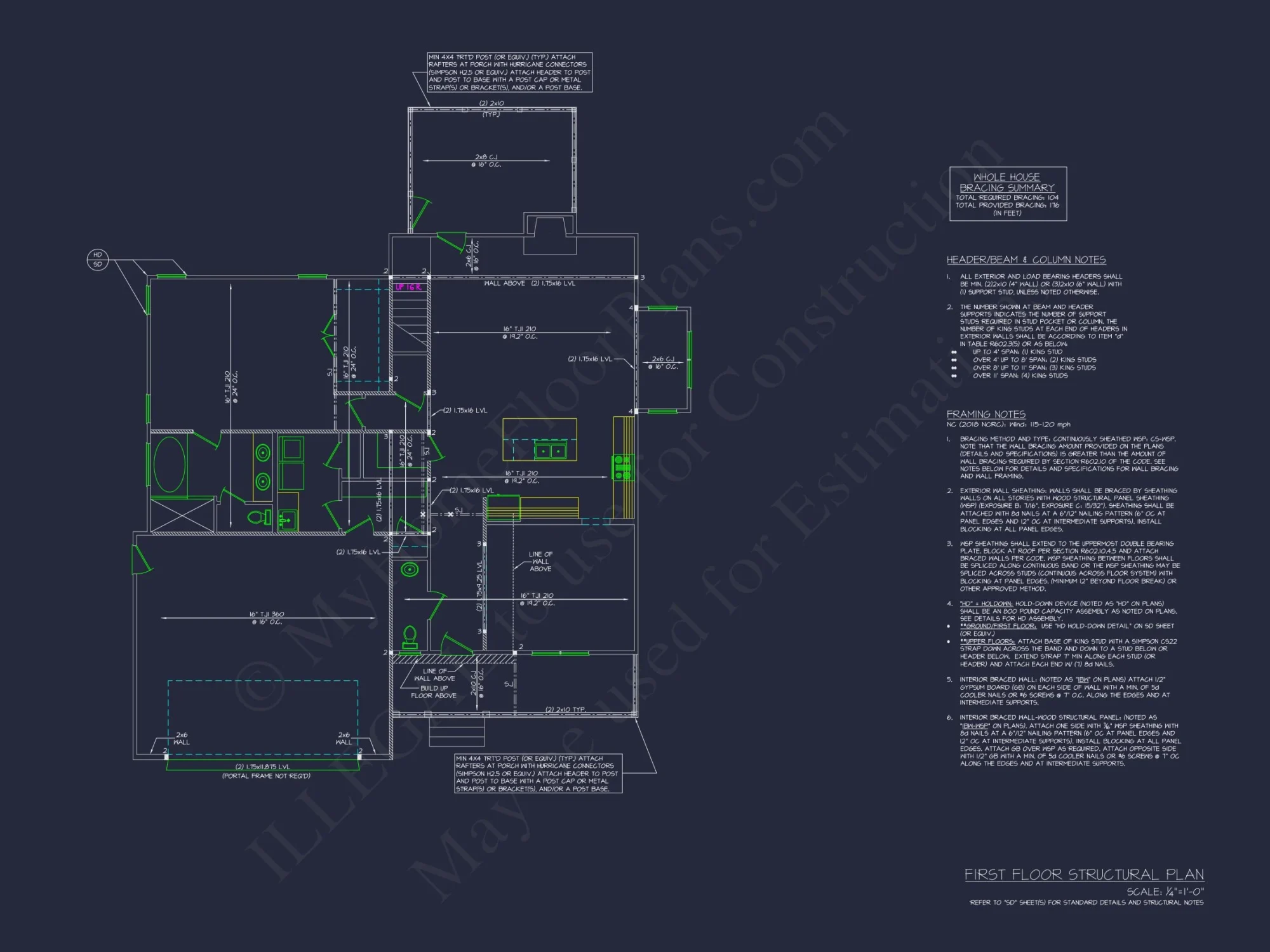Beautiful 2-Story house Plan with Traditional CAD Designs