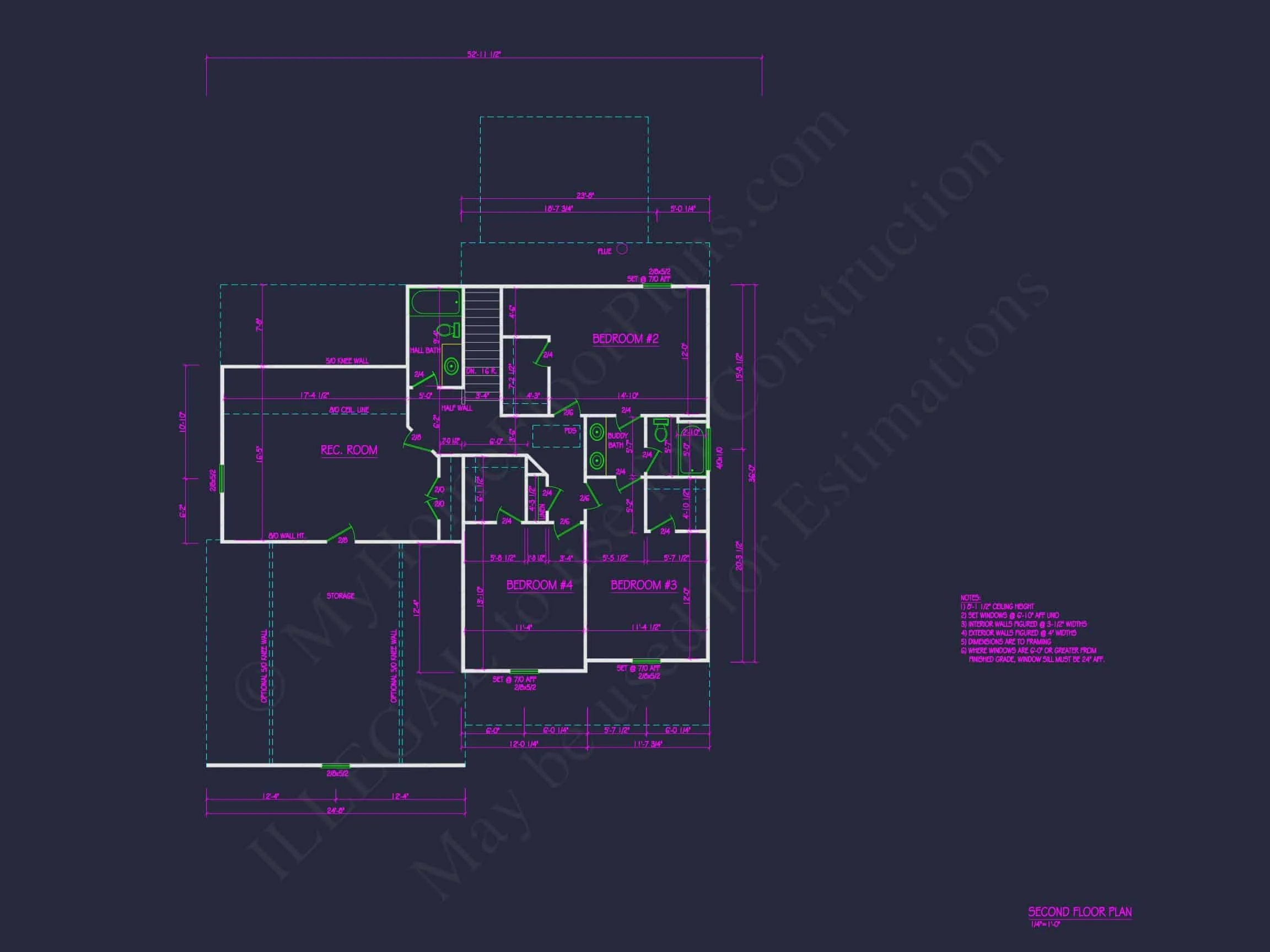 19-2174 HOUSE PLAN - Beautiful 2-Story House Plan with Traditional CAD Designs 7 Beautiful 2-Story house Plan with Traditional CAD Designs