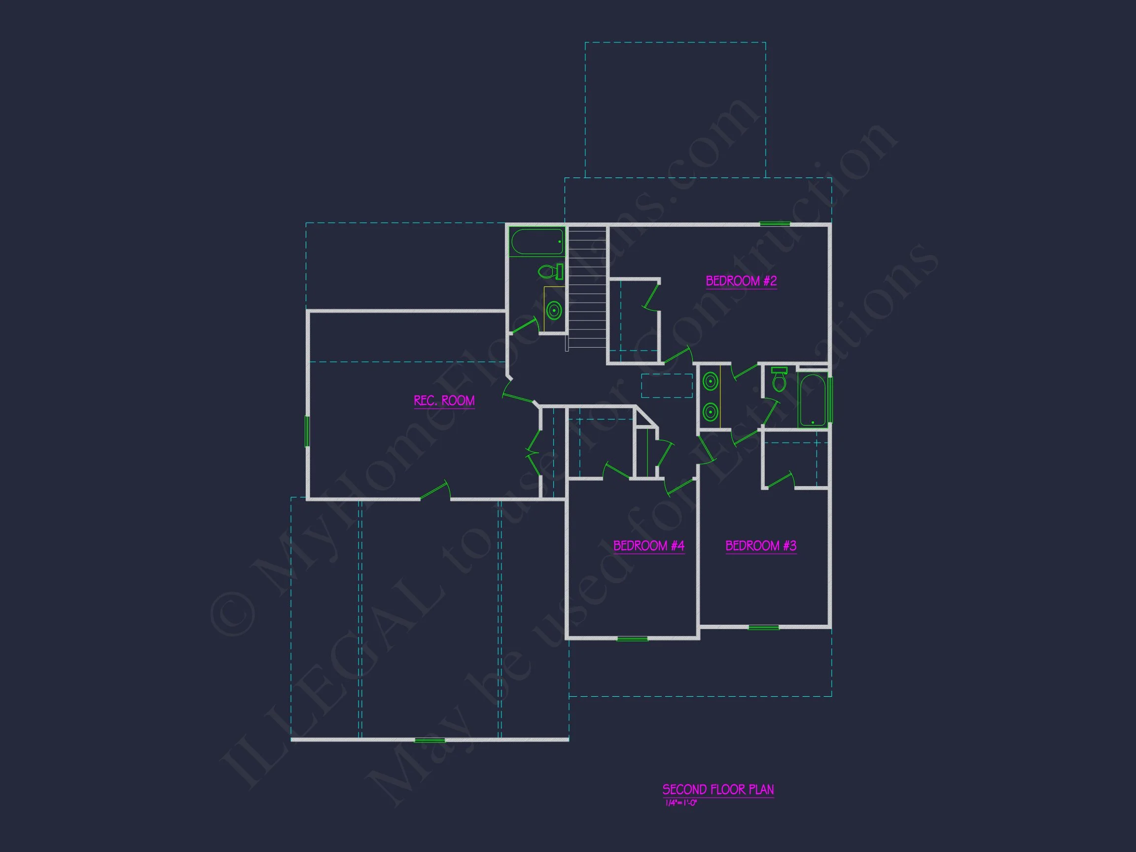 19-2174 HOUSE PLAN - Beautiful 2-Story House Plan with Traditional CAD Designs 5 Beautiful 2-Story house Plan with Traditional CAD Designs