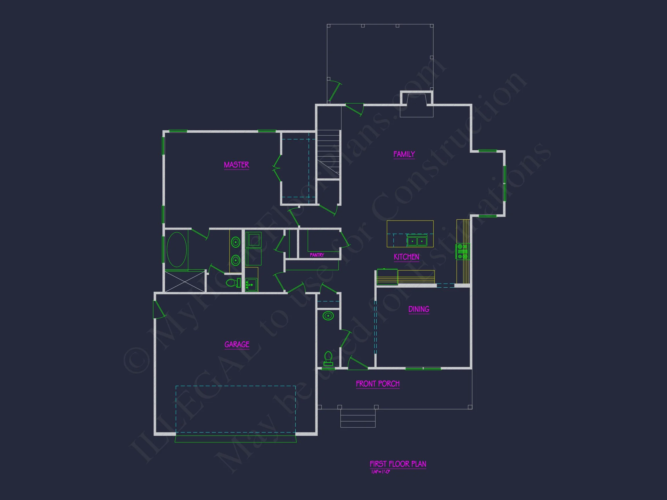19-2174 HOUSE PLAN - Beautiful 2-Story House Plan with Traditional CAD Designs 4 Beautiful 2-Story house Plan with Traditional CAD Designs