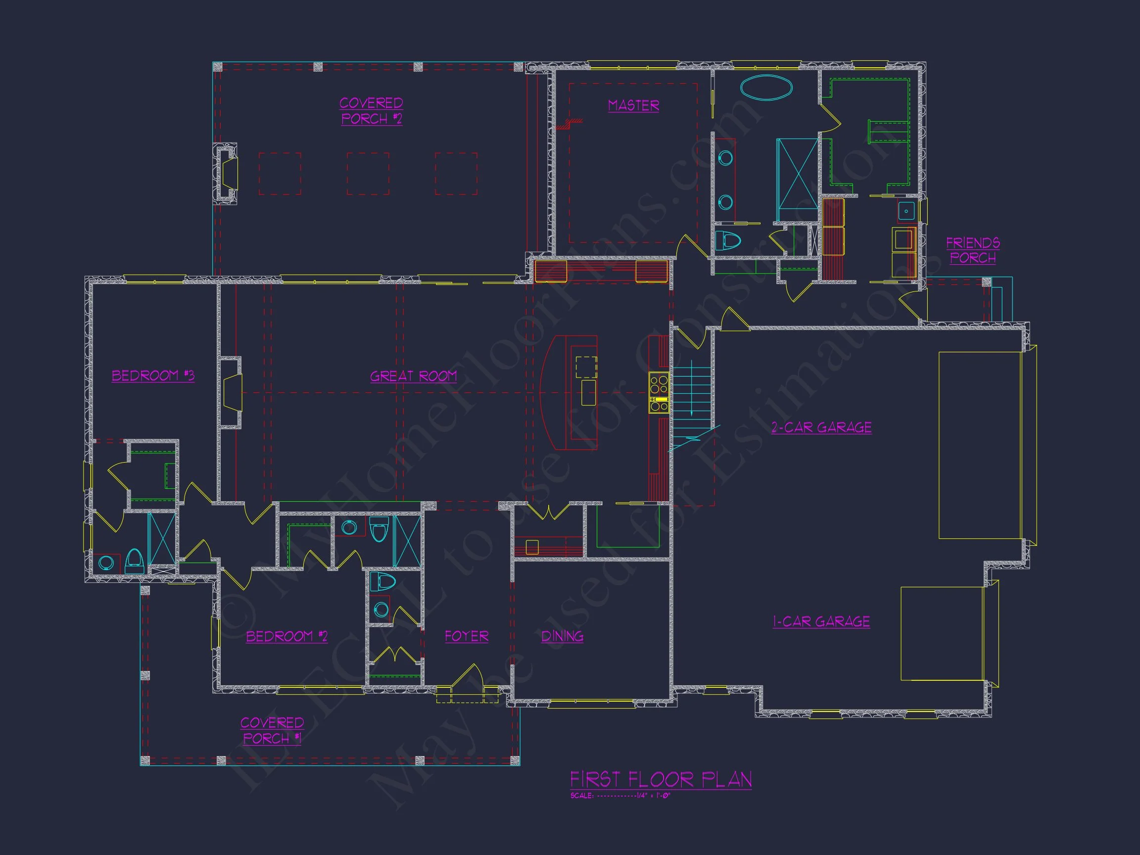 19-1922 HOUSE PLAN - Traditional Craftsman House Plan with 1.5 Floors and Spacious Design 4 Traditional Craftsman house Plan with 1.5 Floors and Spacious Design