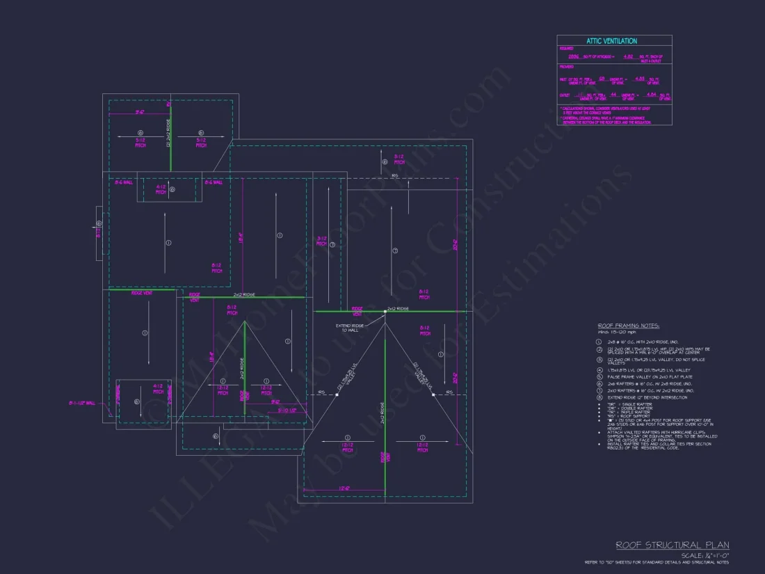 Craftsman house Floor Plan - 4 Bed, 3 Bath CAD Designs Blueprint