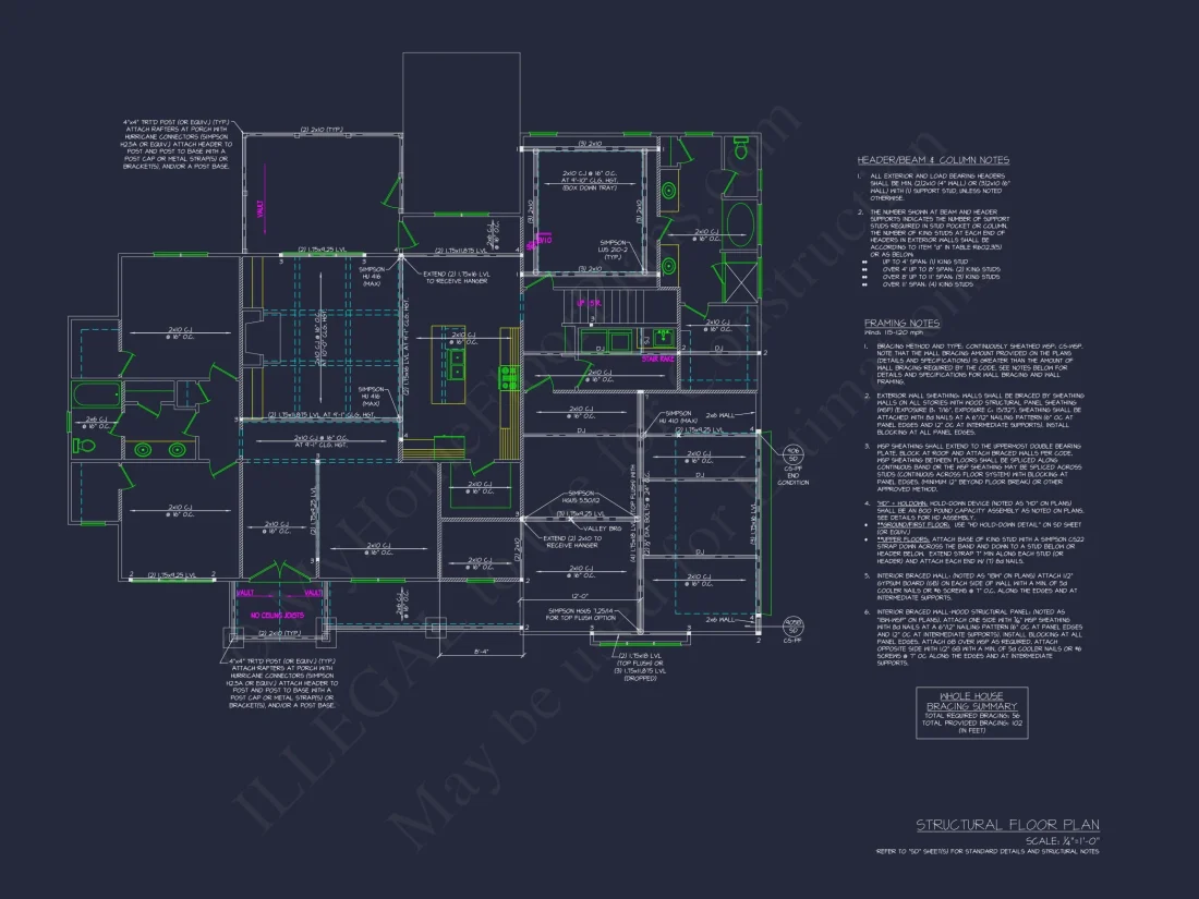 Craftsman house Plan With 1.5 Floors, CAD & Blueprint Designs