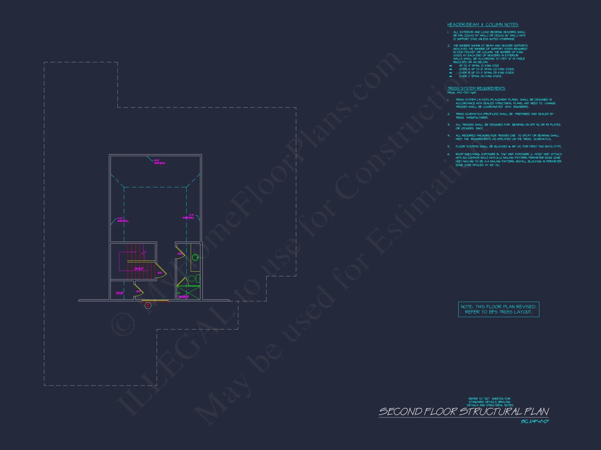 Beautiful house Plan with 4 Bedrooms, CAD Designs & Blueprint